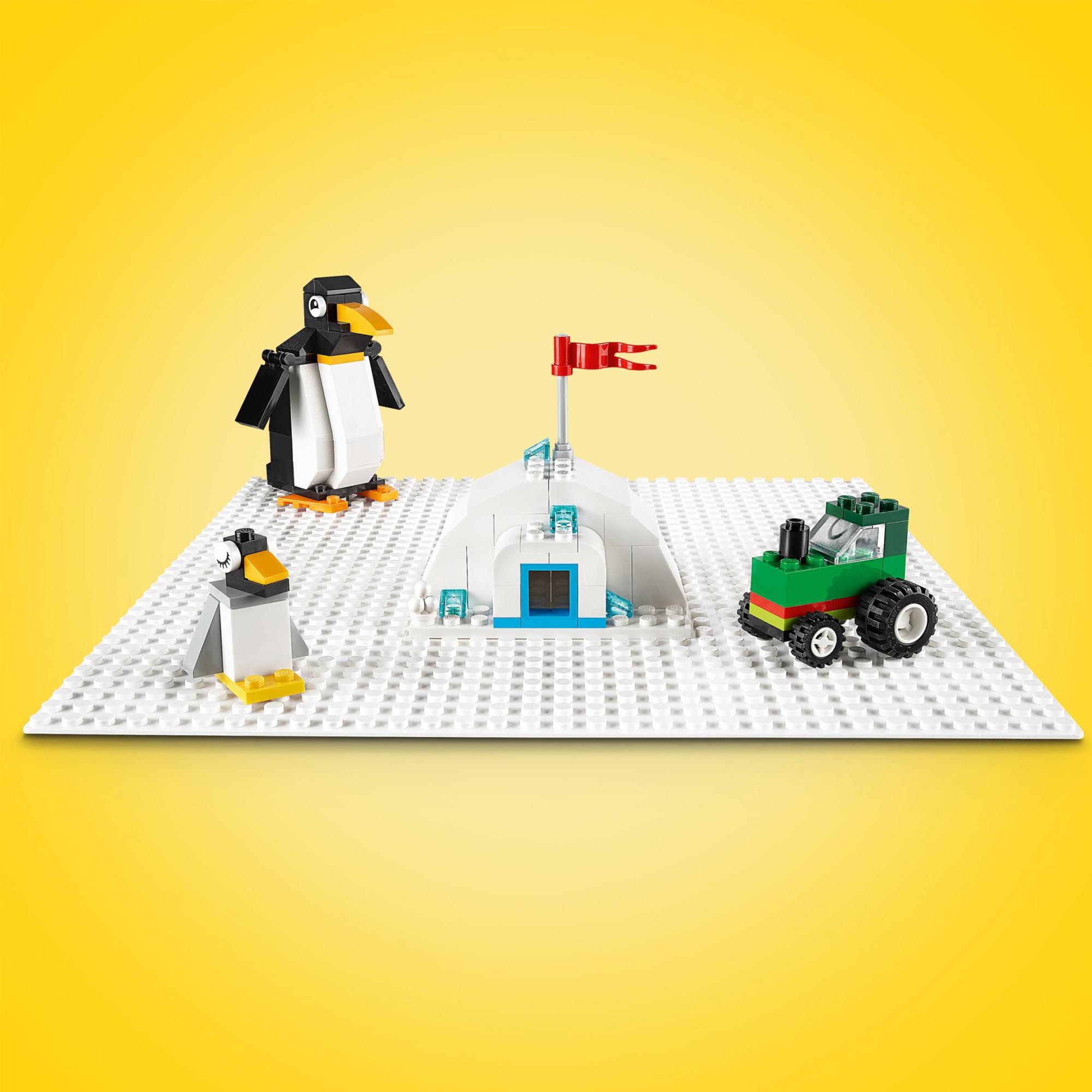 LEGO Classic Base Bianca, Tavola per Costruzioni Quadrata con 32x32 Bottoncini,  11026, , large