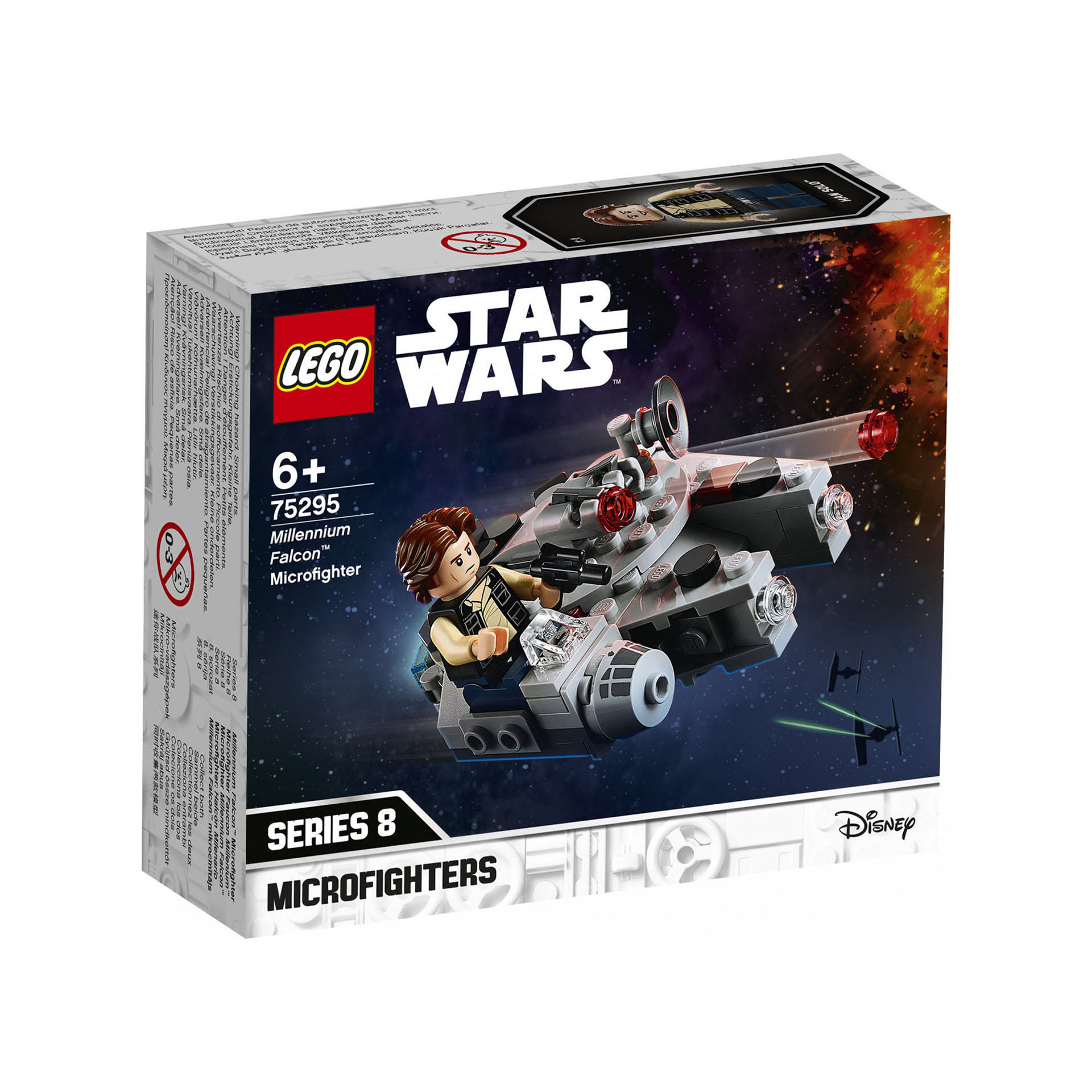 LEGO Star Wars Microfighter Millennium Falcon, Giocattolo con Minifigure di Han  75295, , large