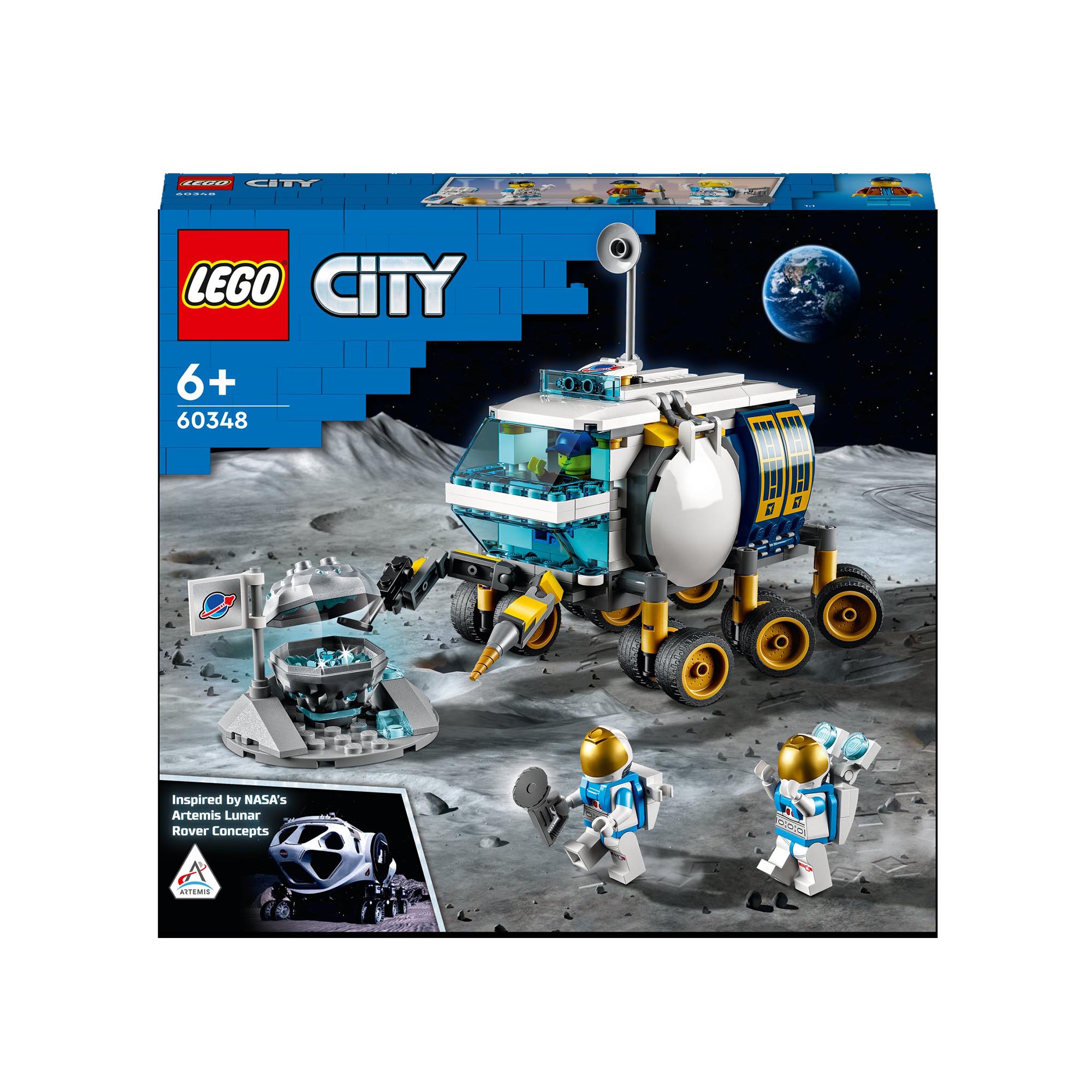 LEGO 60348 City Rover Lunare, Modello di Veicolo Spaziale, Giocattolo per Bambin 60348, , large