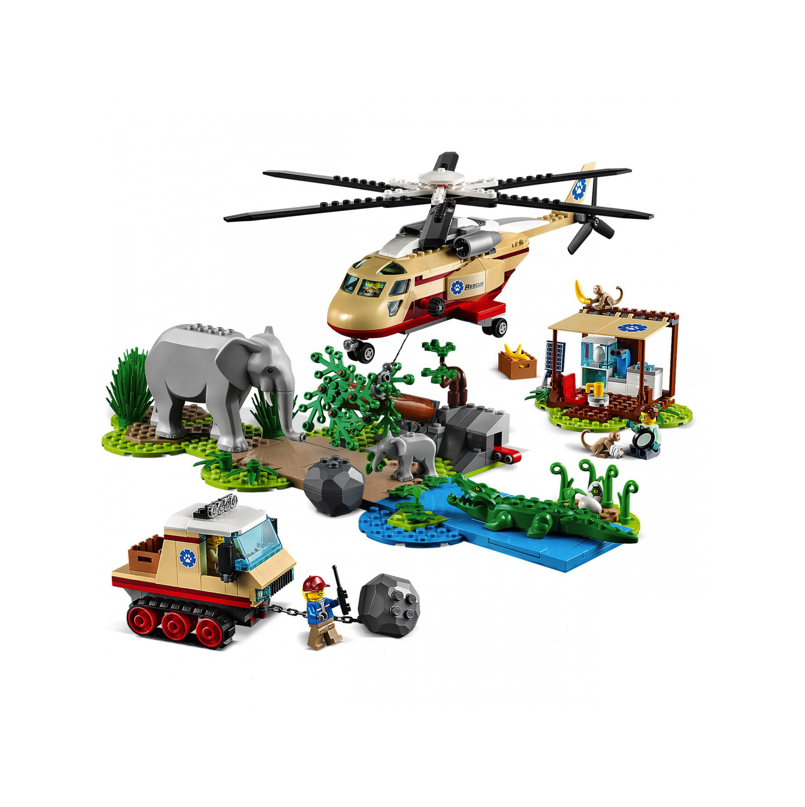 LEGO City Wildlife Operazione di Soccorso Animale, Set Clinica Veterinaria con E 60302, , large