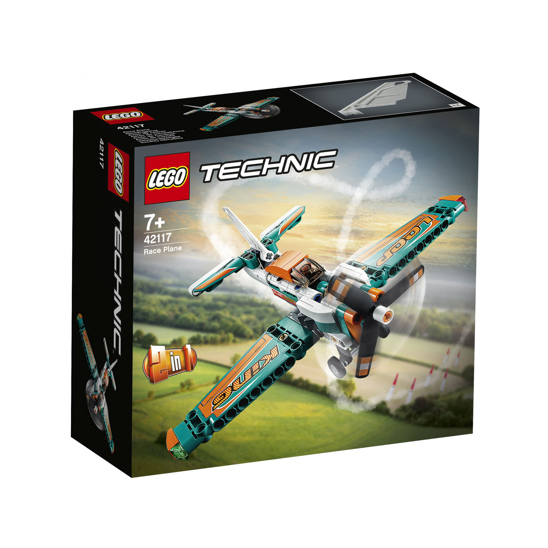 LEGO Technic Aereo da Competizione e Jet a Reazione, Kit di Costruzione 2 in 1 p 42117, , large