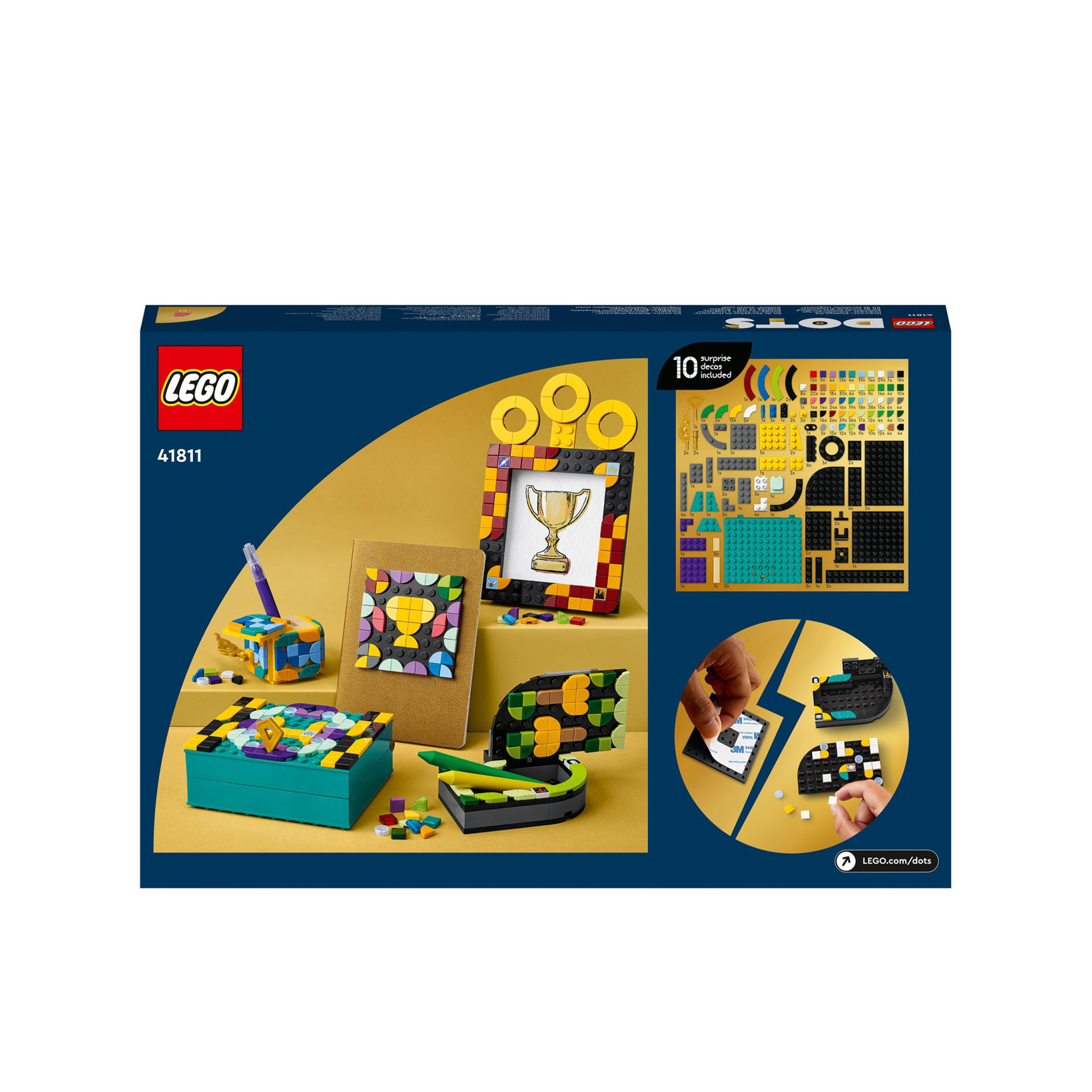 LEGO 41811 DOTS Kit da Scrivania di Hogwarts, Accessori Scrivania di Harry Potte 41811, , large