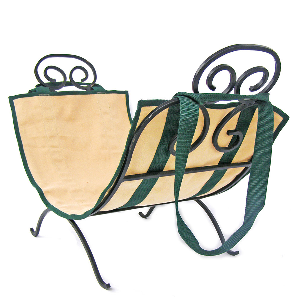 Supporto con borsa portalegna, , large