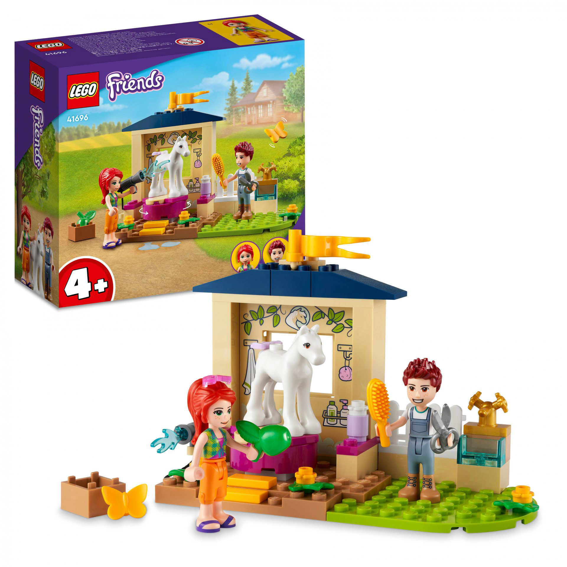 LEGO Friends Stalla di Toelettatura dei Pony, Set con Cavallo Giocattolo e Mini 41696, , large