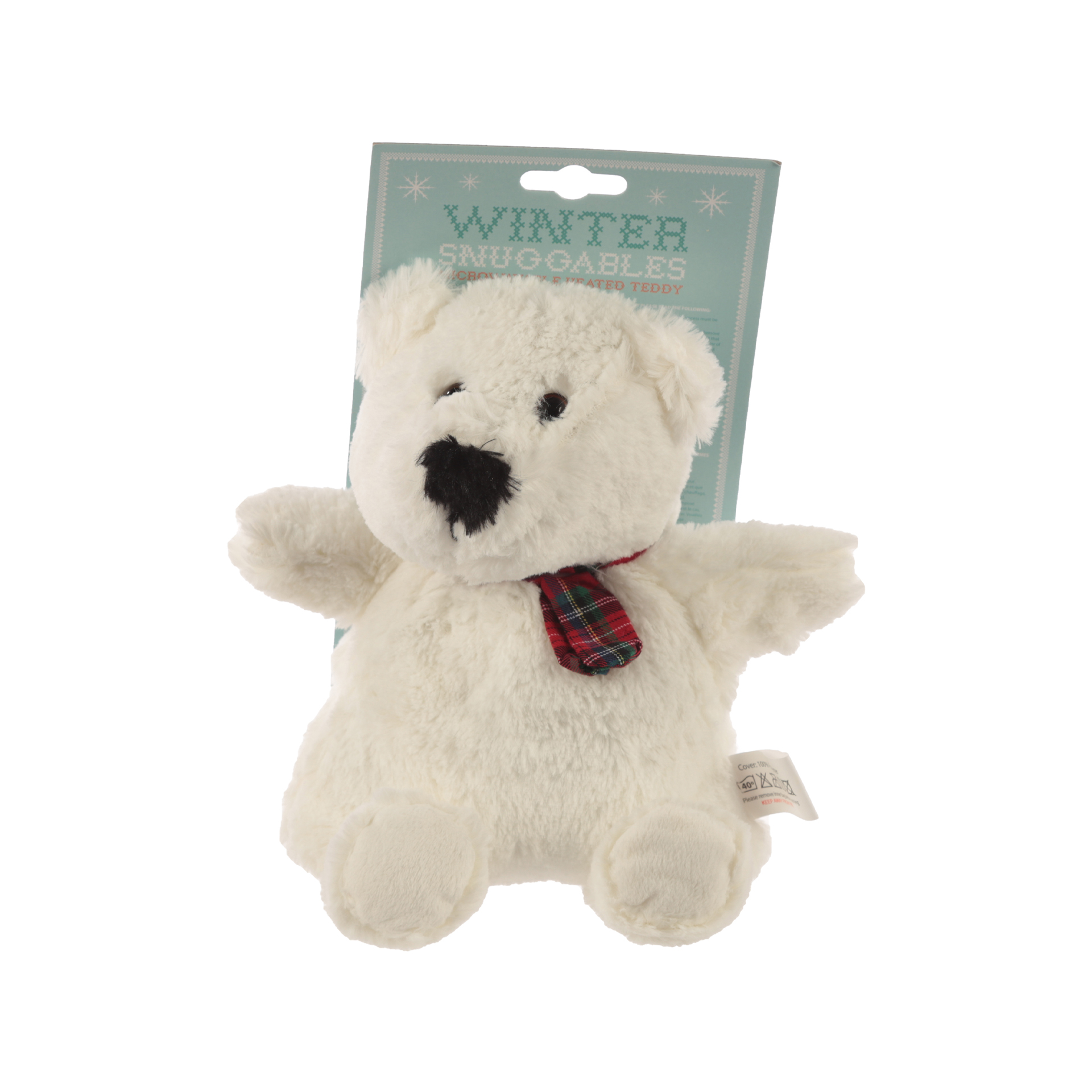 Peluche  termico con semi di grano e lavanda - Orso bianco, , large