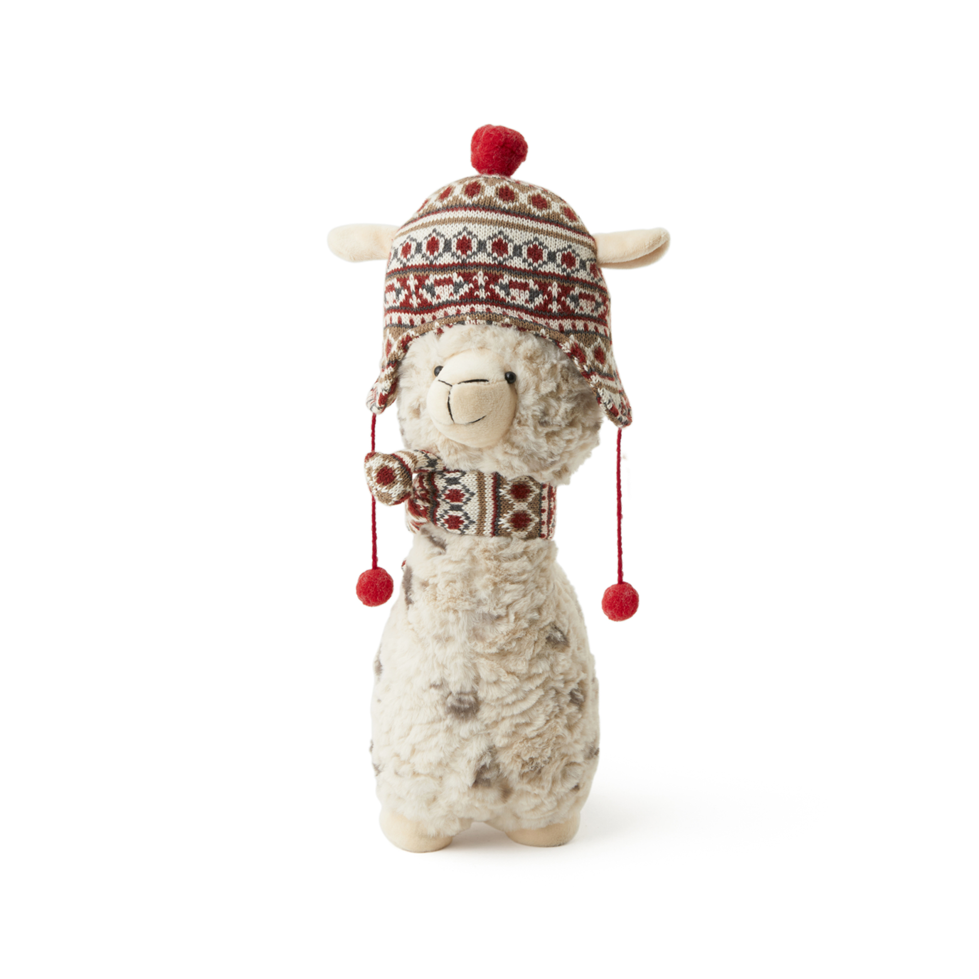Peluche Natalizio Alpaca Con Gambe A Molla, , large