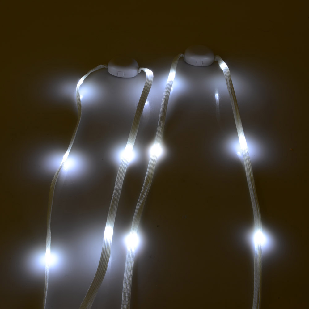 Coppia di lacci luminosi per scarpe, , large