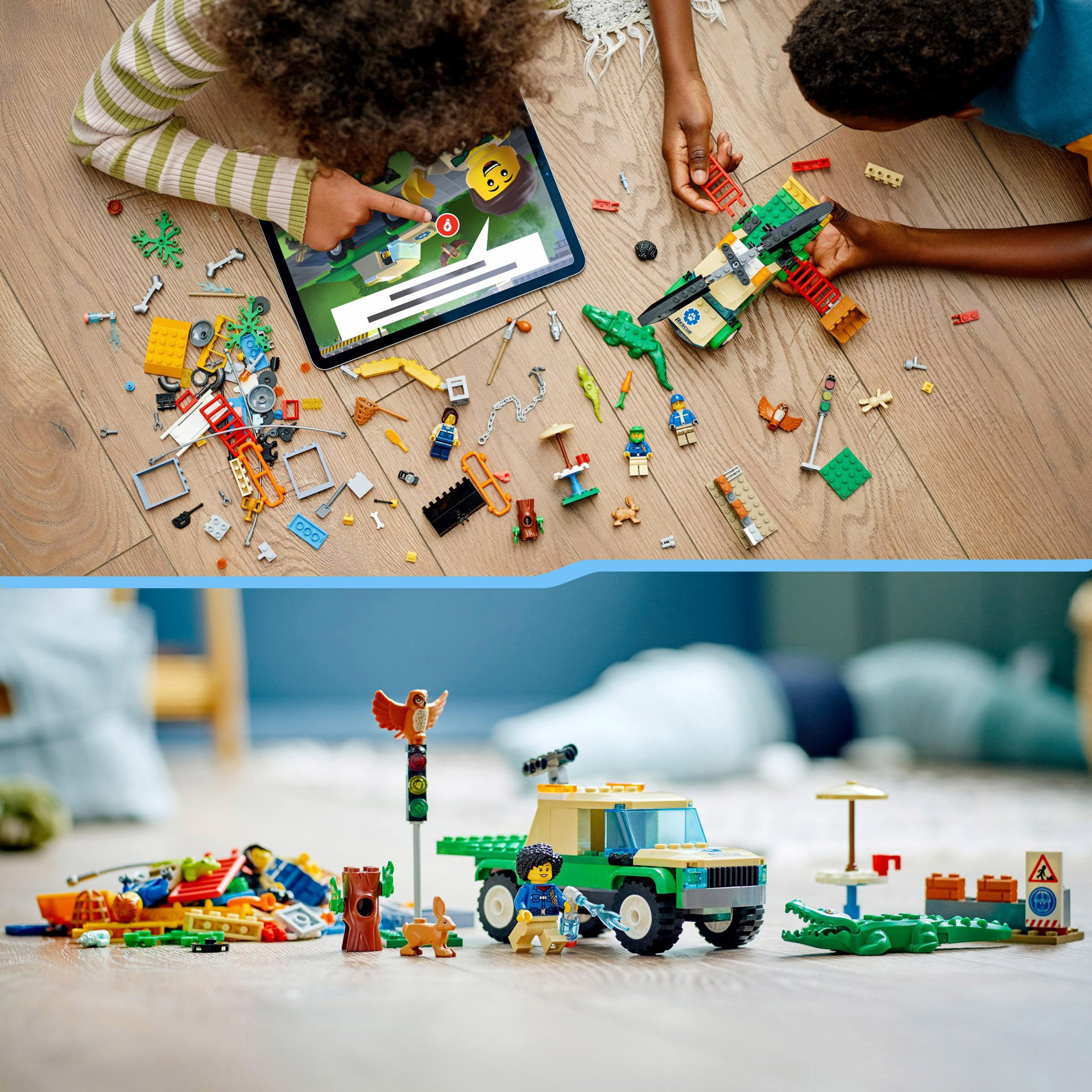 LEGO City Missioni di Salvataggio Animale, Set di Costruzioni con Avventura Digi 60353, , large