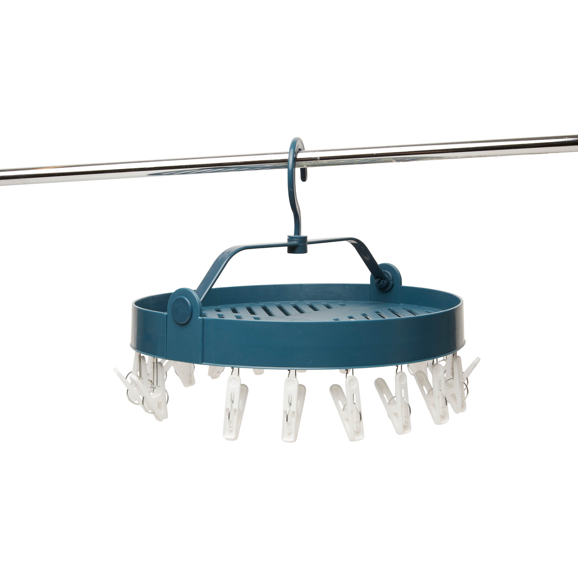 Stendibiancheria per calzini con 18 clip, , large