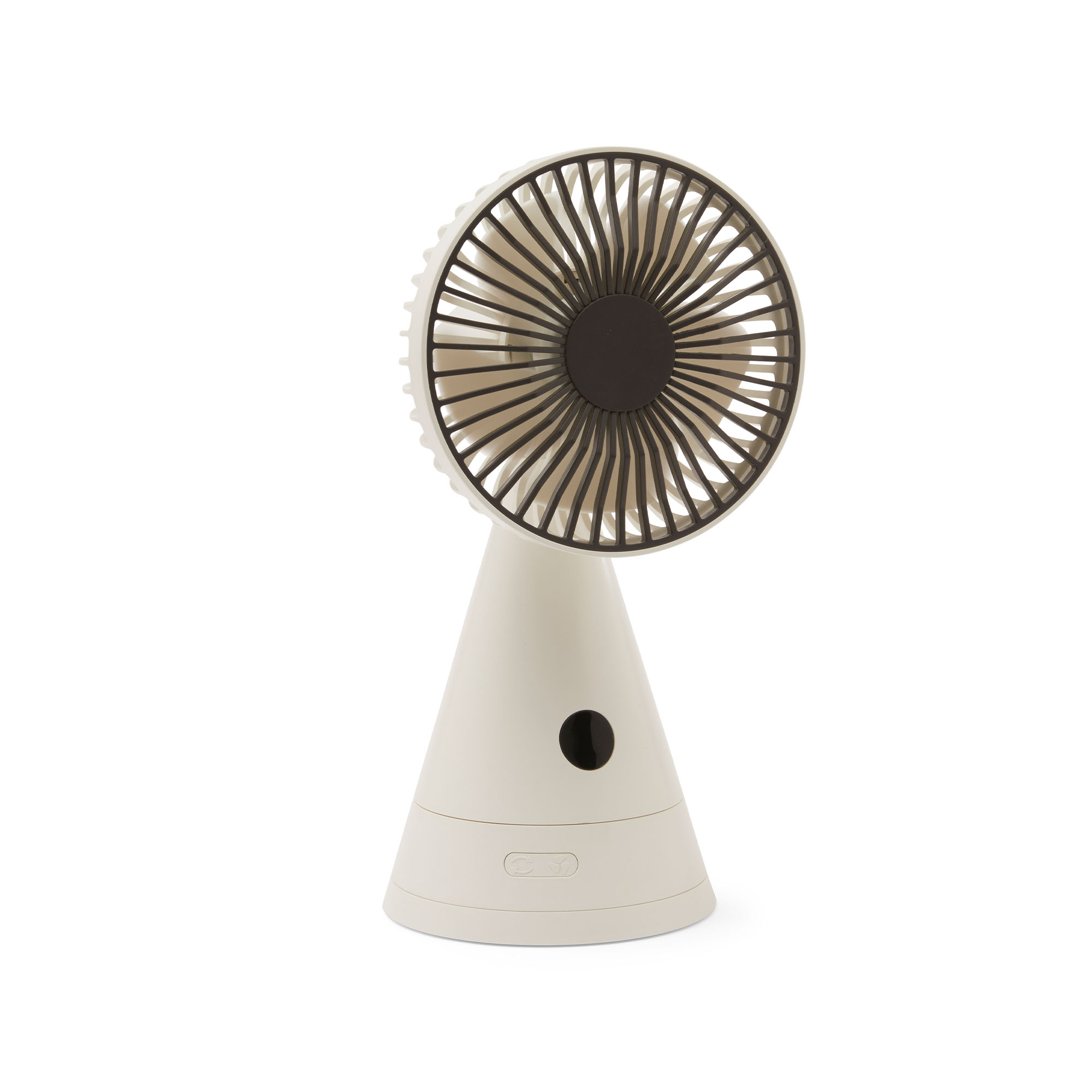 Ventilatore Ricaricabile Da Tavolo Con Specchio, Bianco, , large