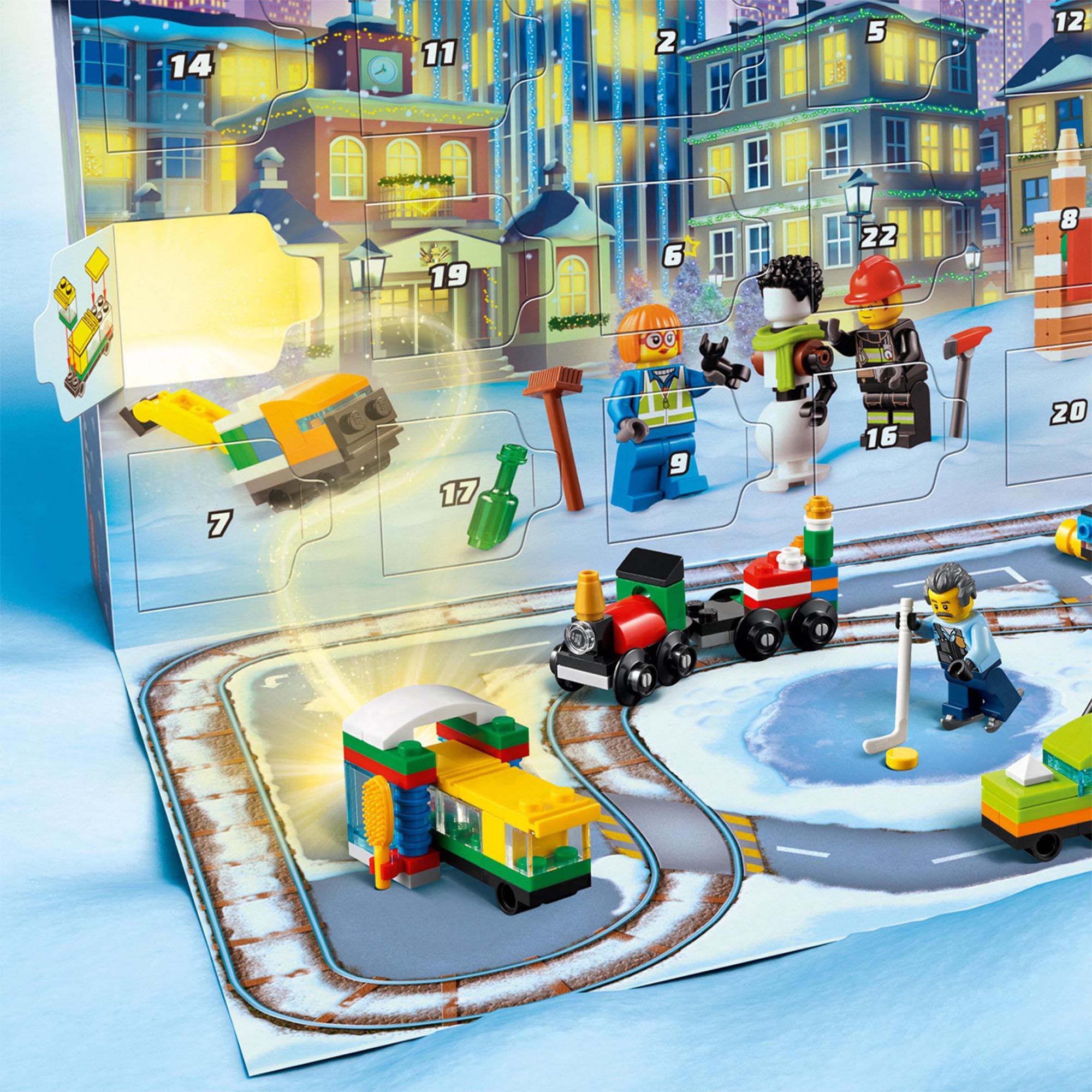 LEGO City Calendario dell'Avvento 2021, Giocattoli Natalizi per Bambini dai 5 A 60303, , large