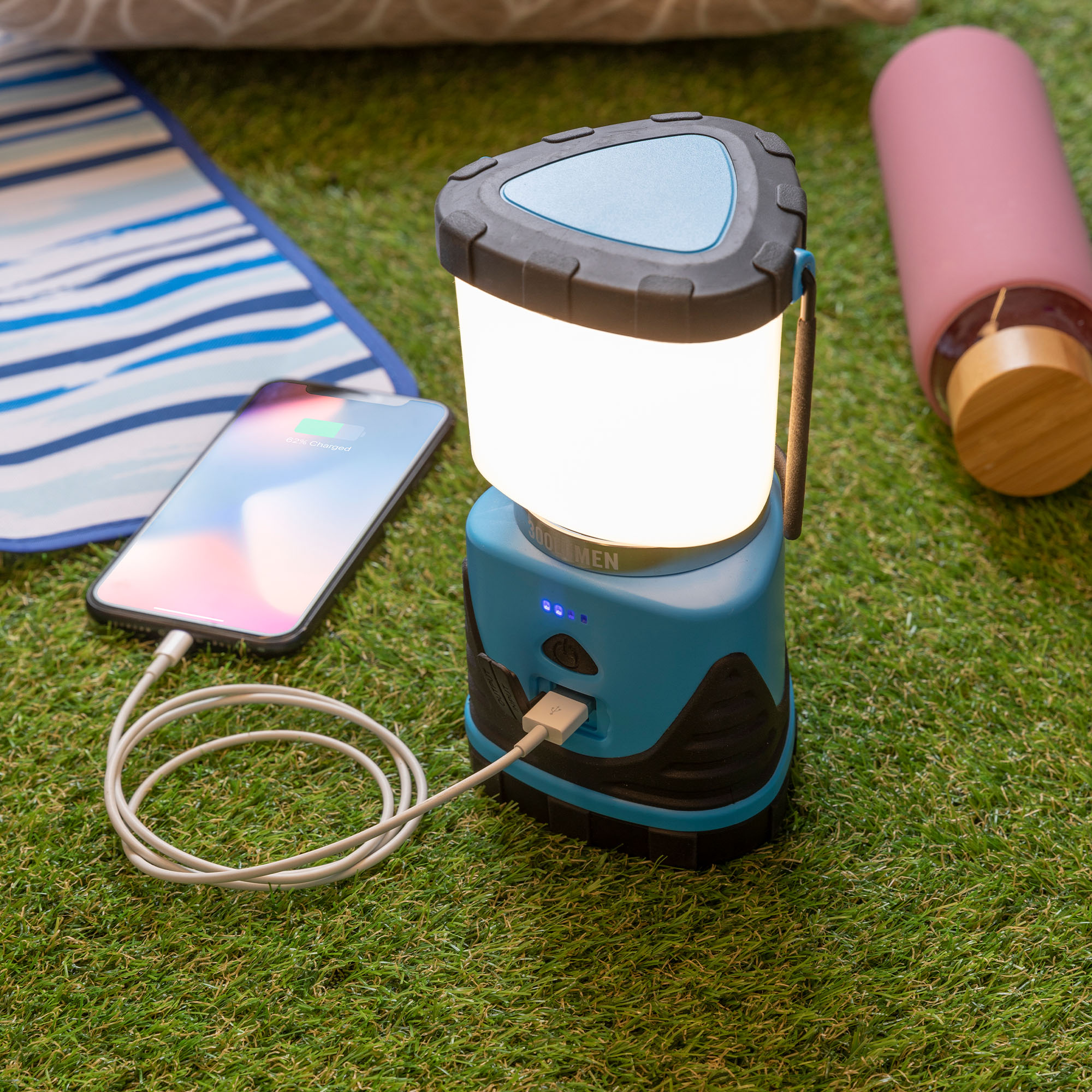 Lanterna ricaricabile con power bank, , large