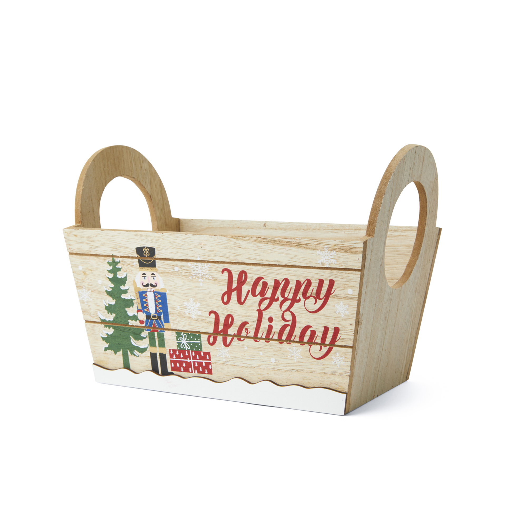 Porta Dolciumi - "happy Holiday" – Con Manici – 27 X 16,5 Cm, , large