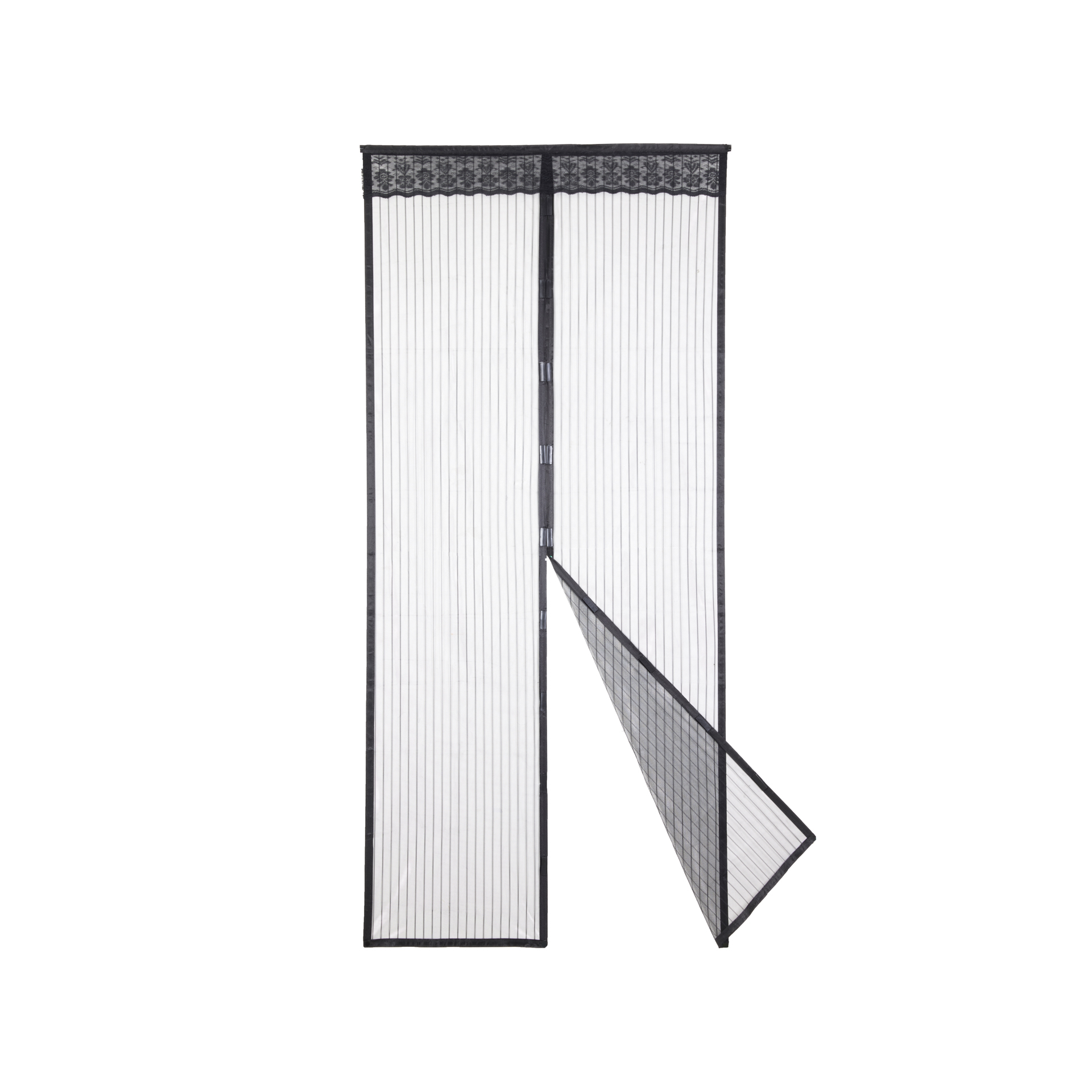 Zanzariera magnetica 100 x 220 cm - nera, , large