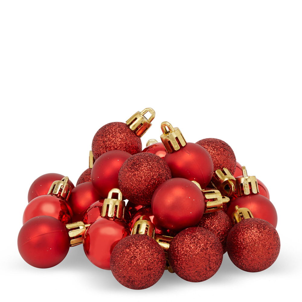 Palline Per Albero Di Natale - Set Da 27 Pz, Colore Rosso, , large