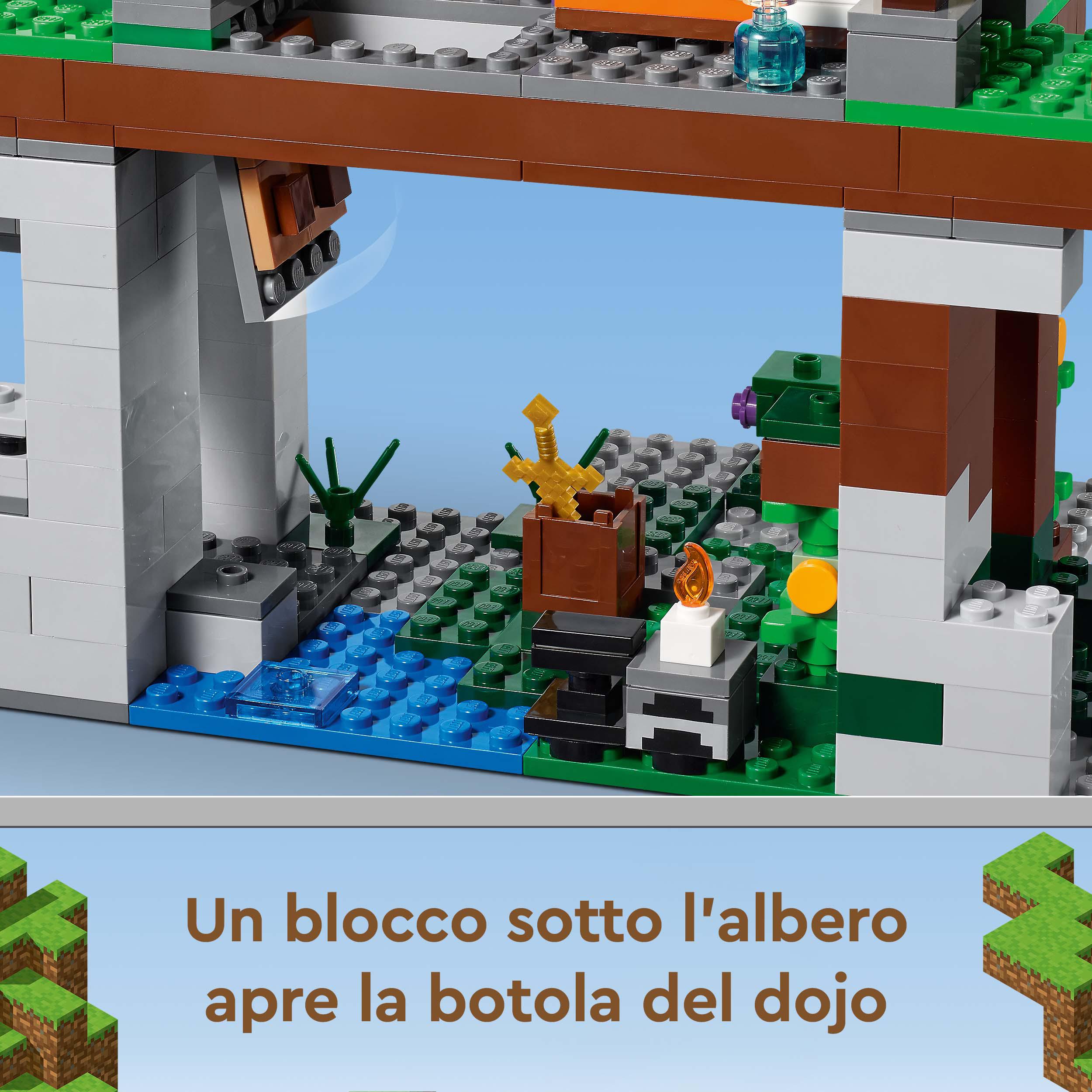 LEGO Minecraft I Campi d'Allenamento, Idea Regalo, Dojo e Bottega del Fabbro, G 21183, , large