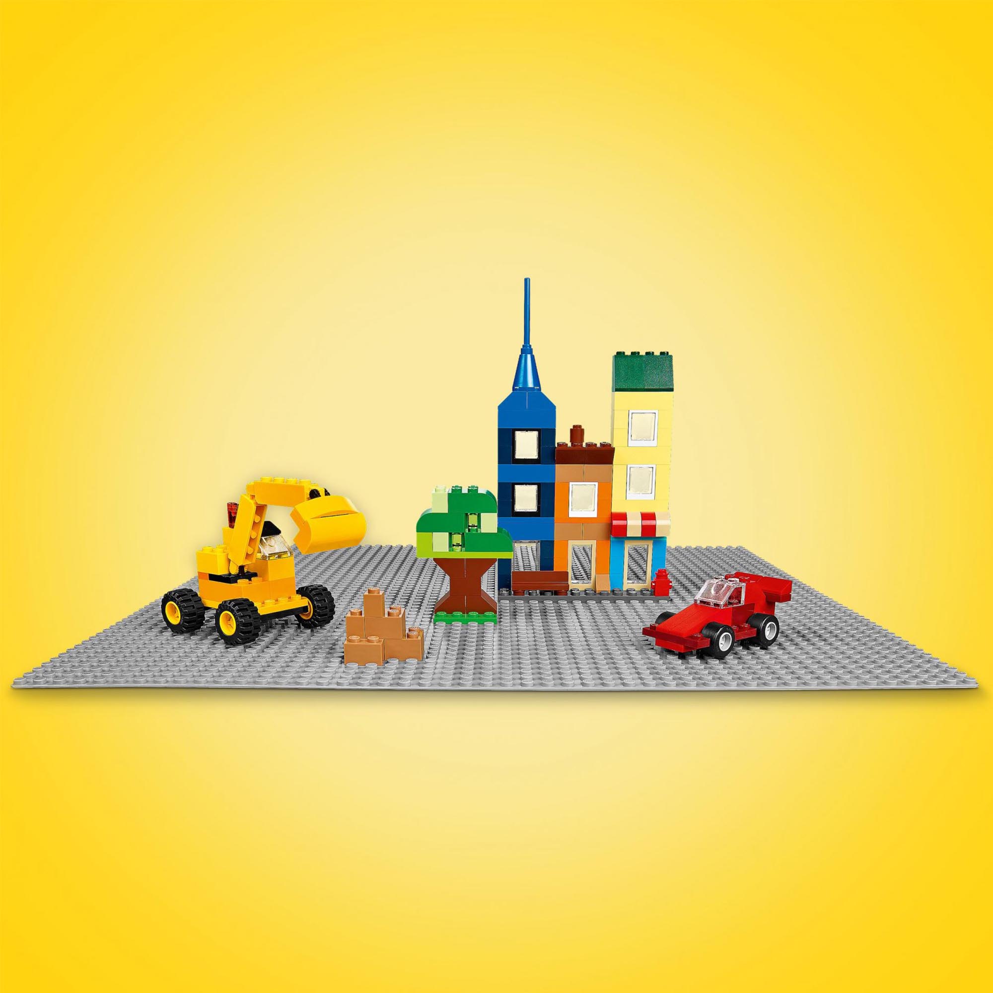 LEGO Classic Base Grigia, Tavola per Costruzioni Quadrata con 48x48 Bottoncini,  11024, , large