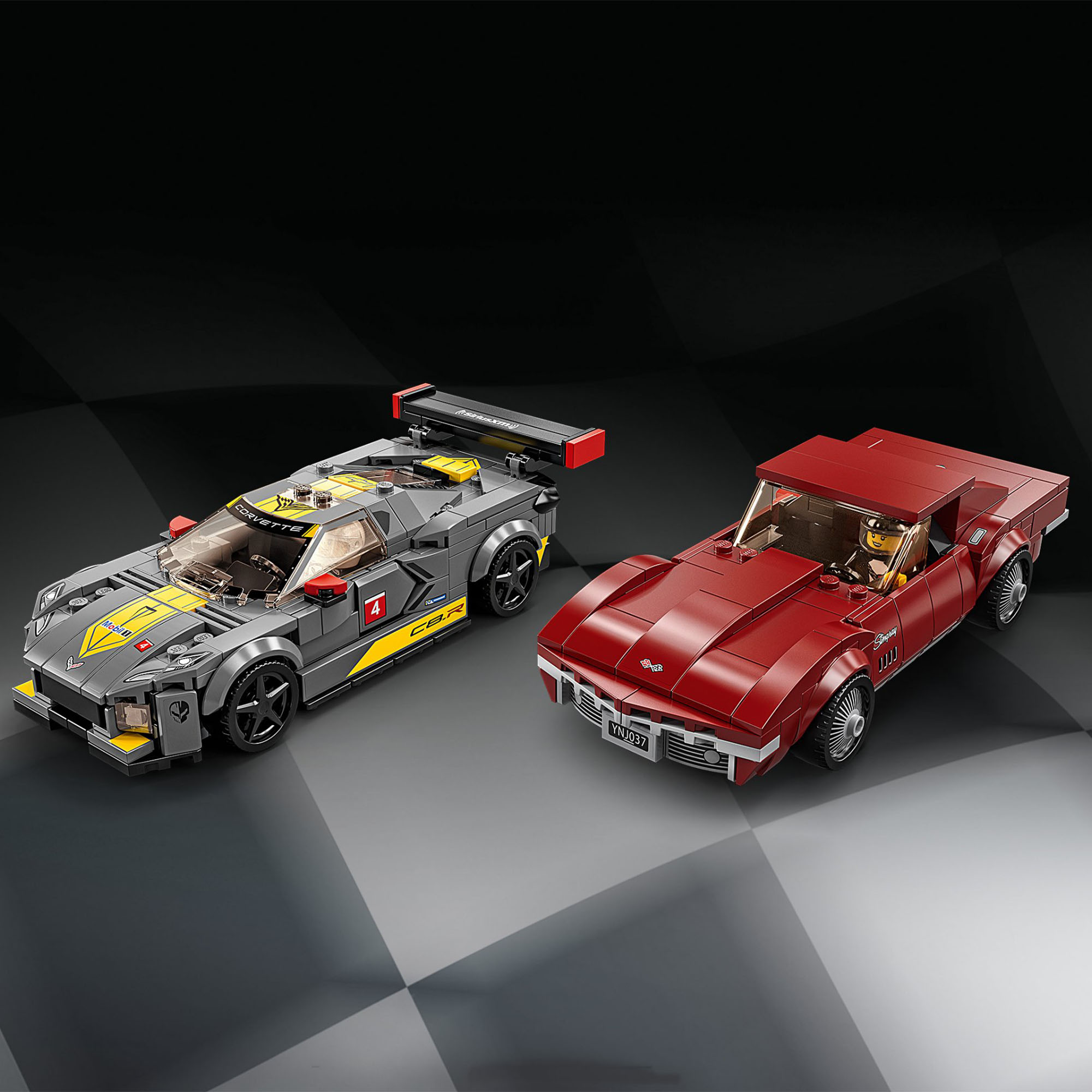LEGO Speed Champions Chevrolet Corvette C8.R e 1968 Chevrolet Corvette, 2 Modell 76903, , large