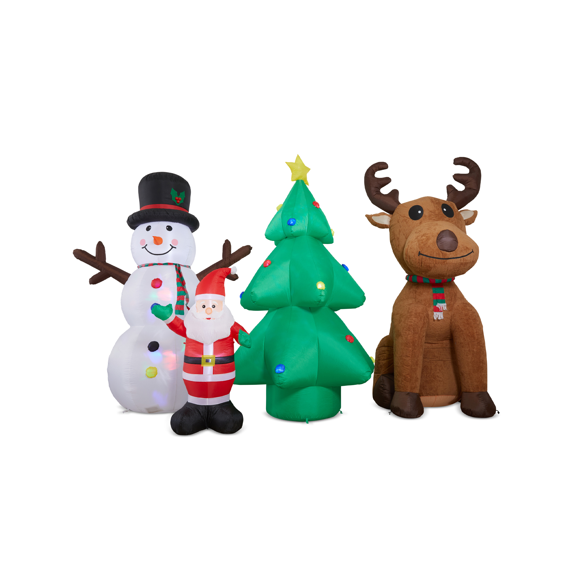 Maxi Gonfiabile Con Luci - Babbo Natale, , large