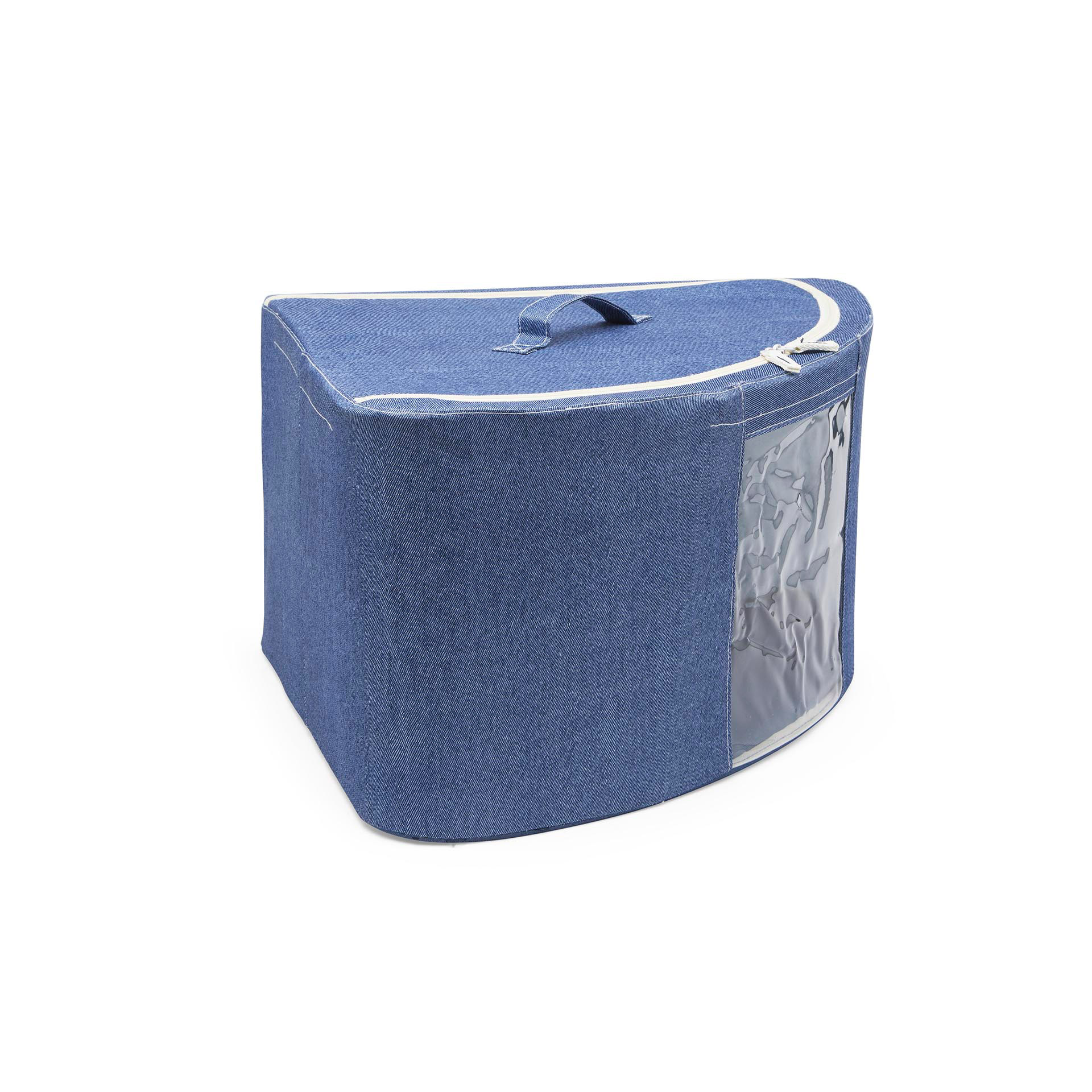 Scatola angolare per armadio, azzurro, large