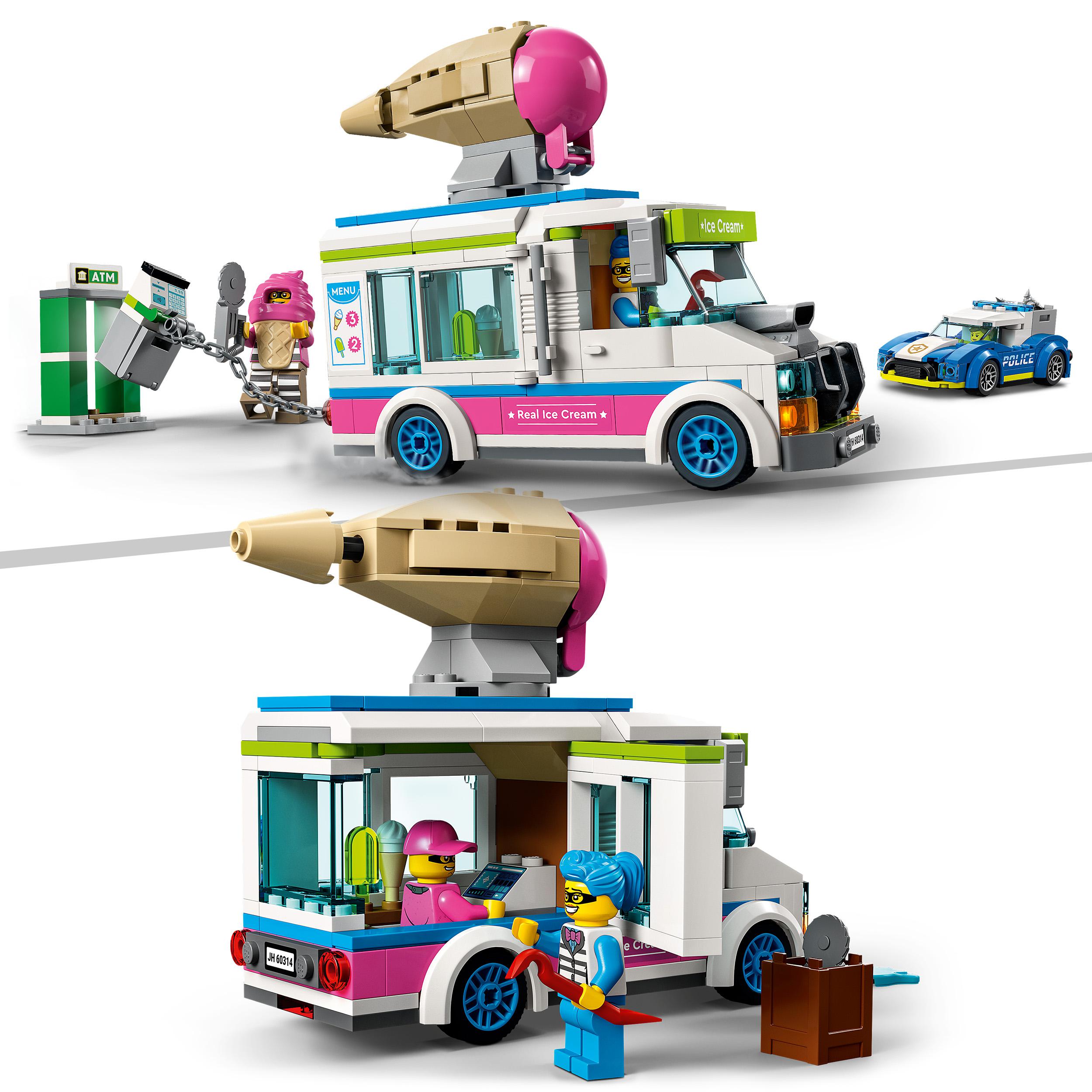 LEGO City Police Il Furgone dei Gelati e l'Inseguimento della Polizia, Set per 60314, , large