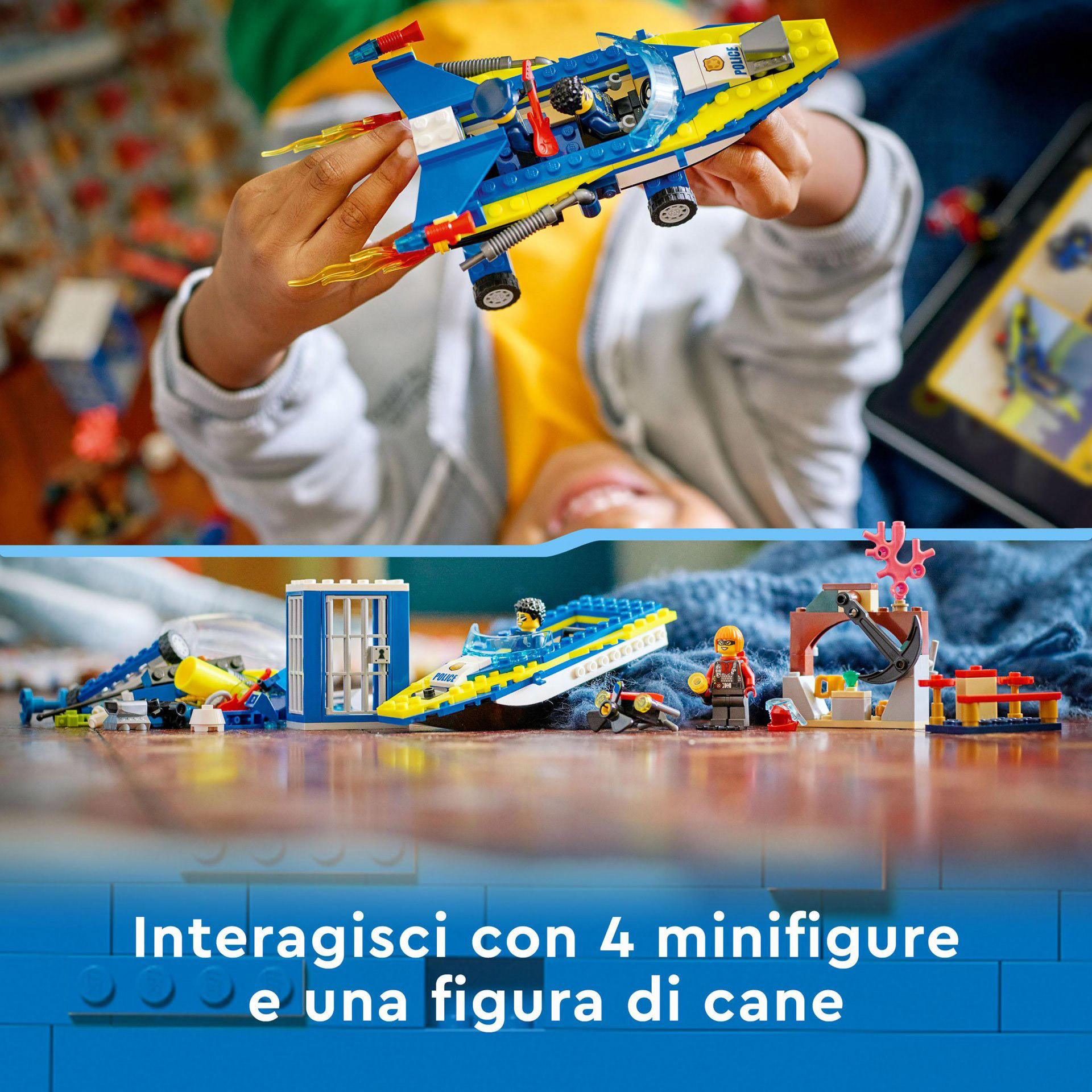 LEGO City Missioni Investigative della Polizia Marittima, Set Costruzioni con Av 60355, , large