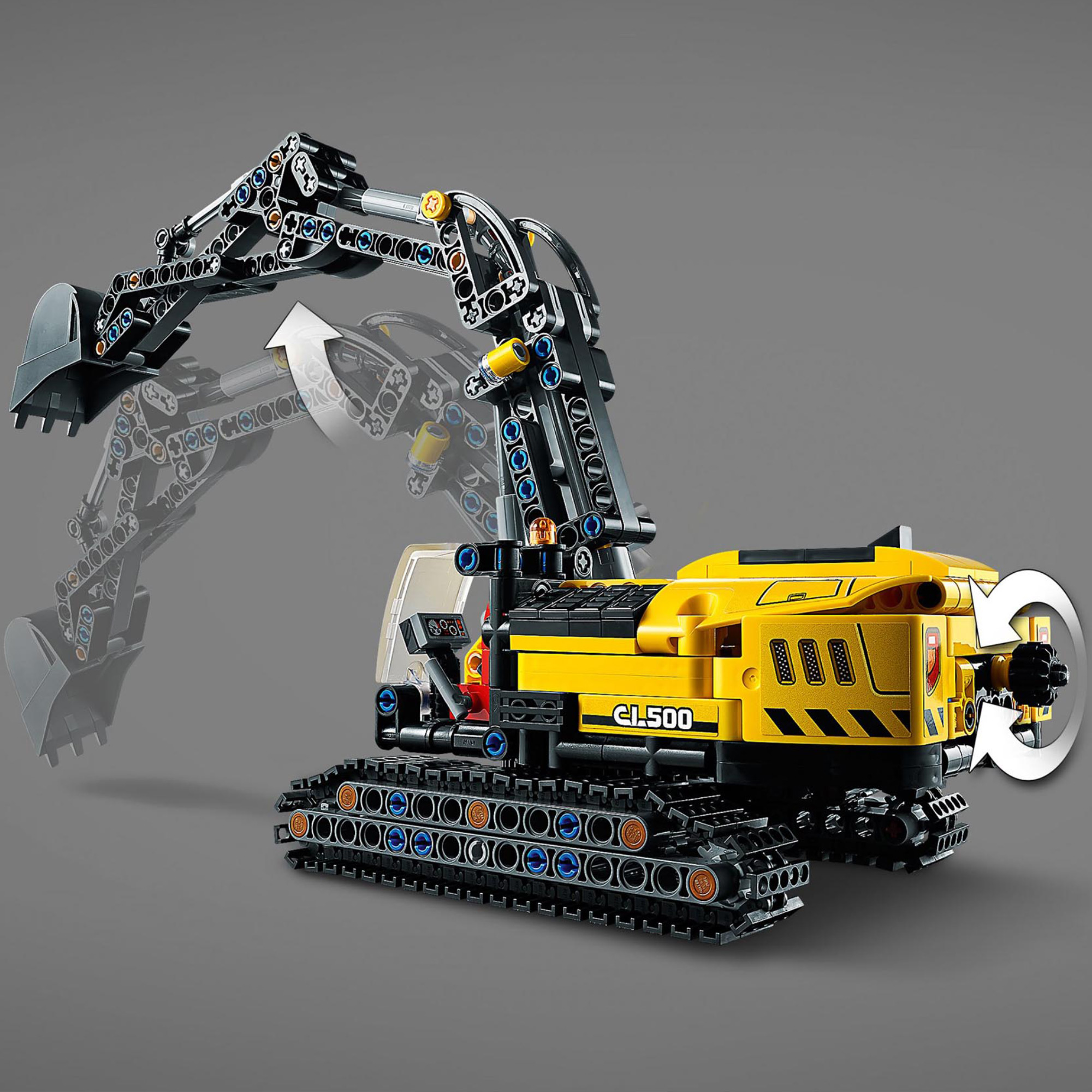 LEGO Technic Escavatore Pesante, Trattore, Modellino 2 in 1, Kit di Costruzione  42121, , large