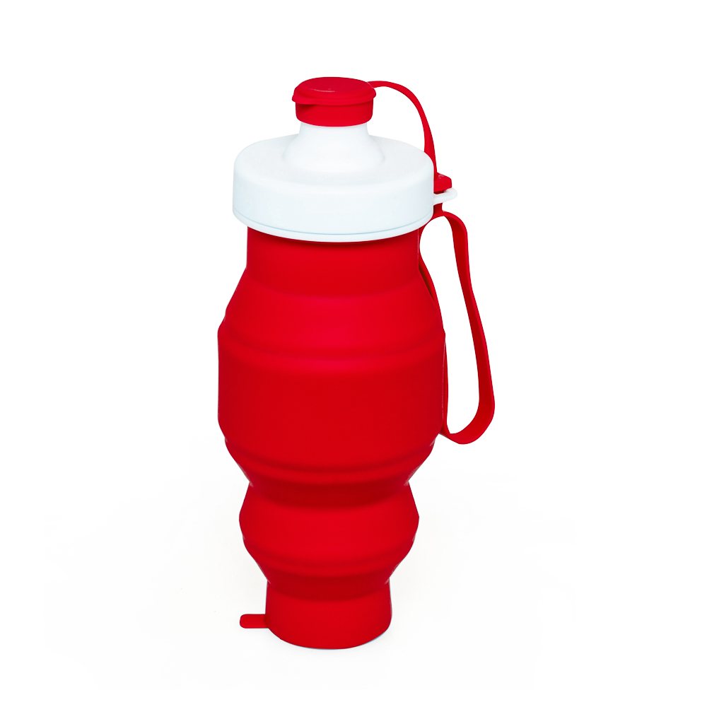 Bottiglia pieghevole in silicone 500 ml, , large