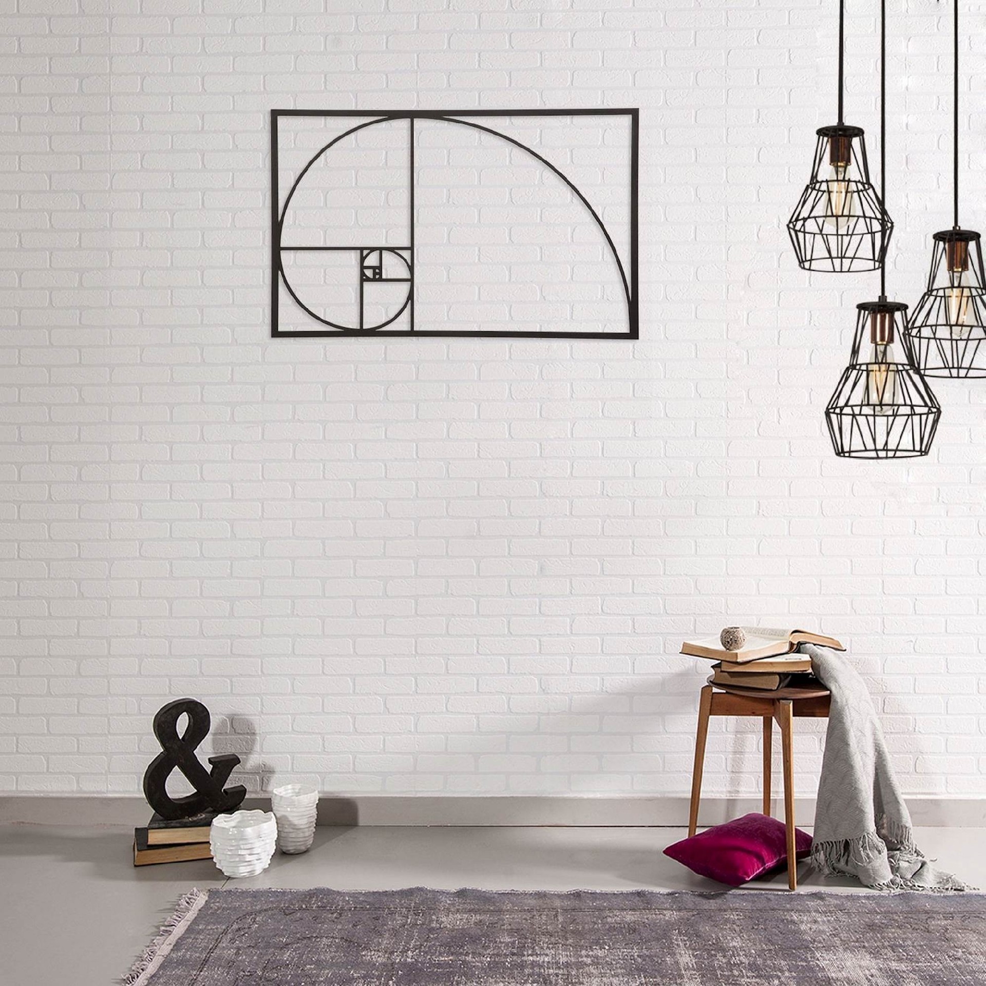 HOMEMANIA Decorazione da Parete Golden Ratio, , large