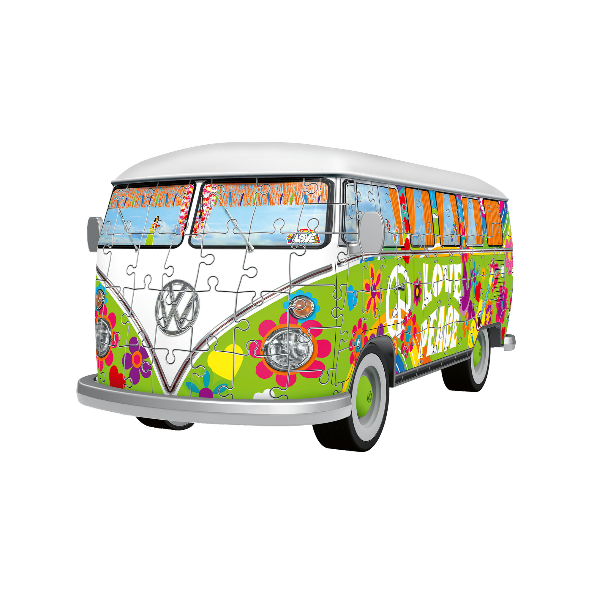 Ravensburger Puzzle 3D - Camper Volkswagen hippie, , large