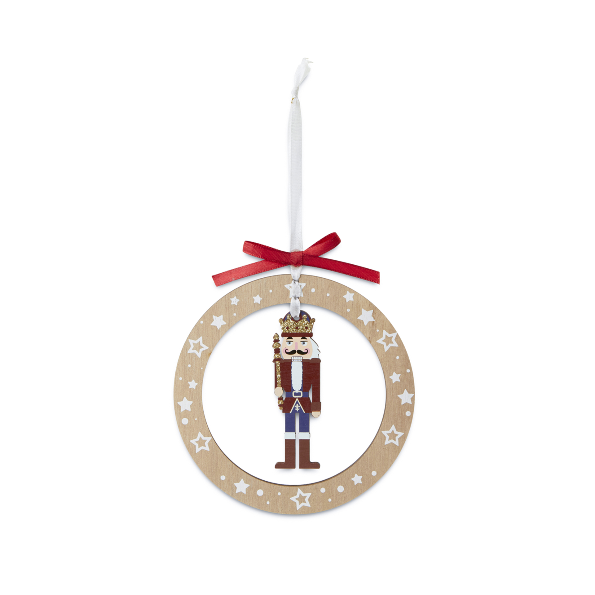 Decorazioni Per Albero – “schiaccianoci” – Cerchio – Set Da 4 Pz., , large
