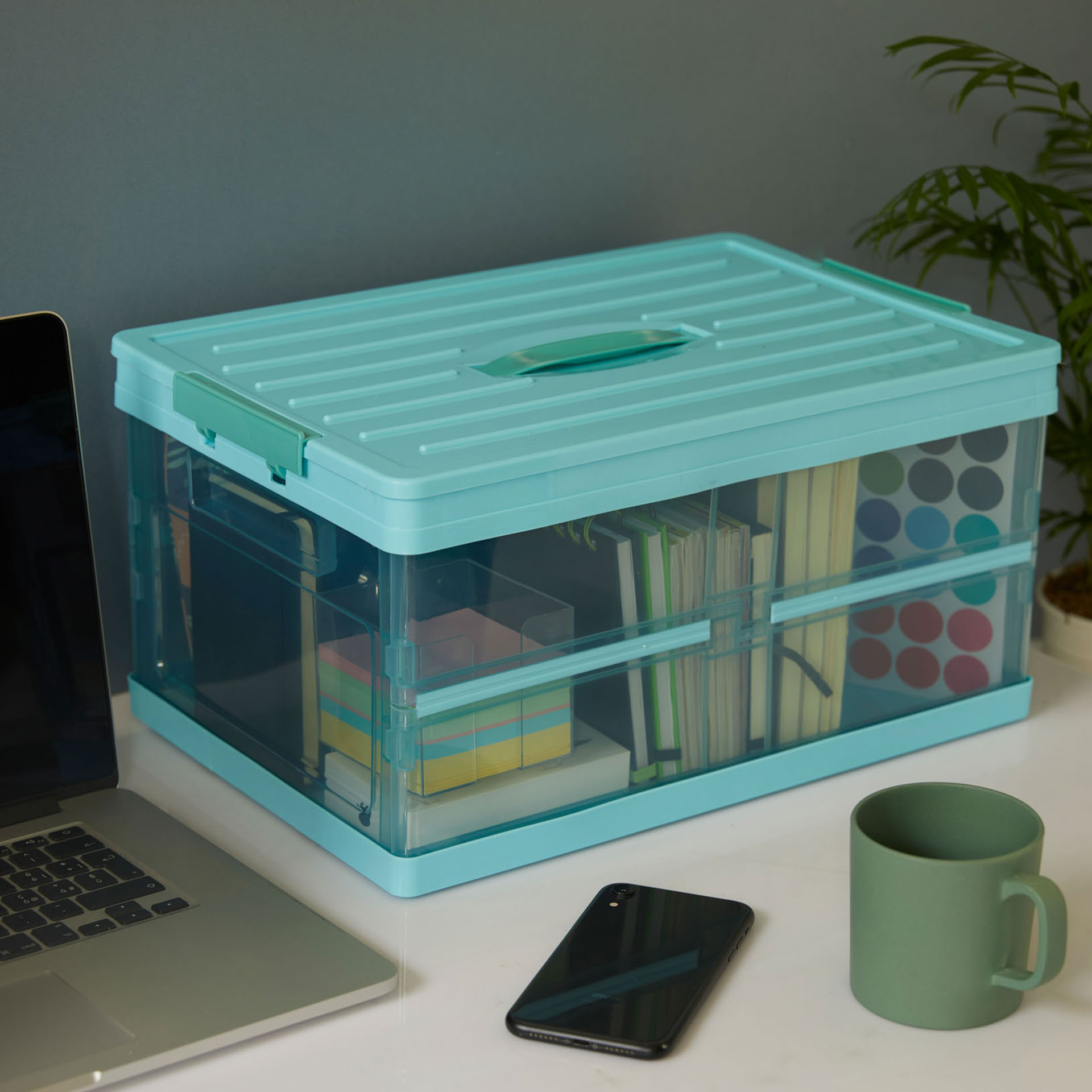 Scatola contenitore in plastica, , large