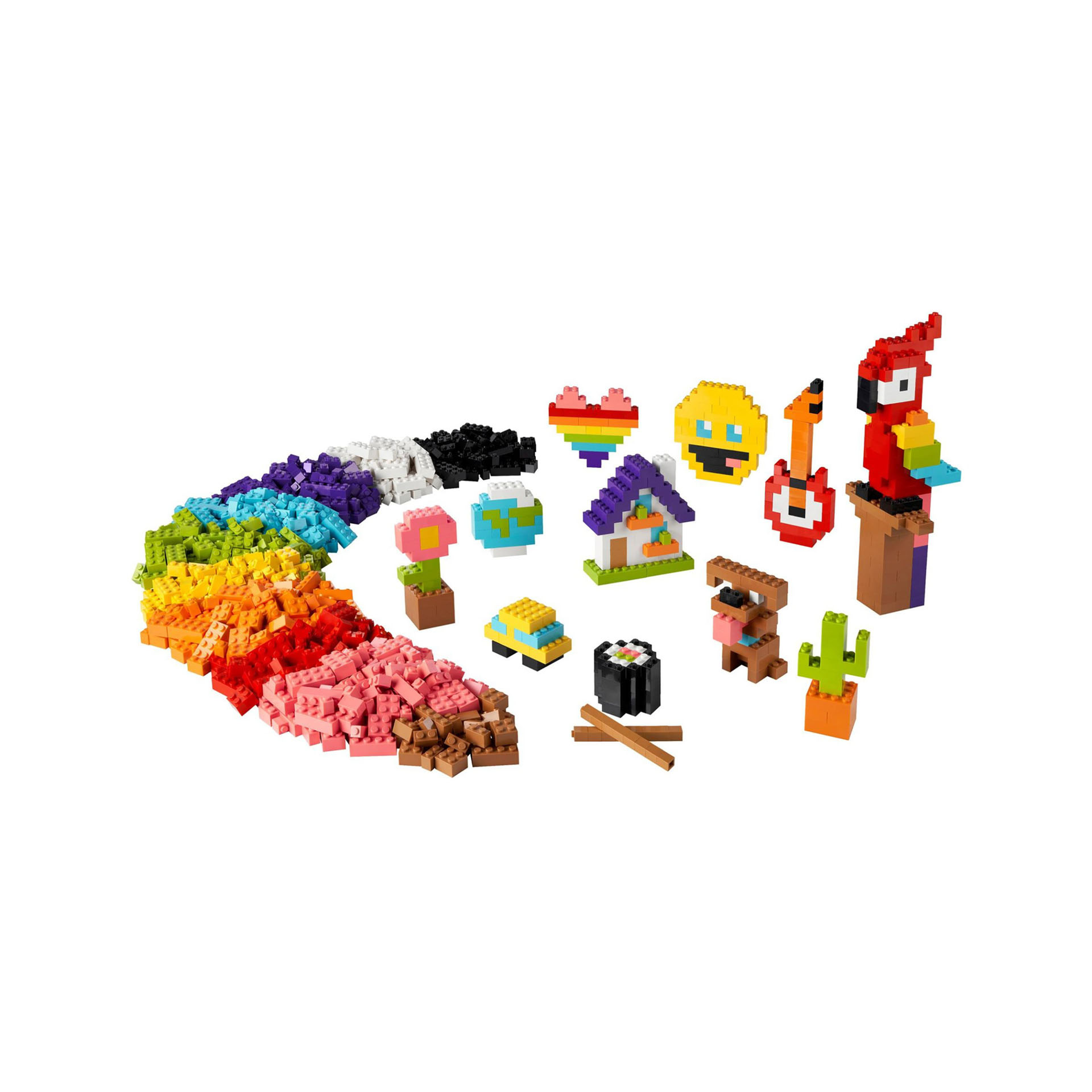 LEGO 11030 Classic Tanti Tanti Mattoncini, Set di Costruzioni con Emoji Sorriden 11030, , large