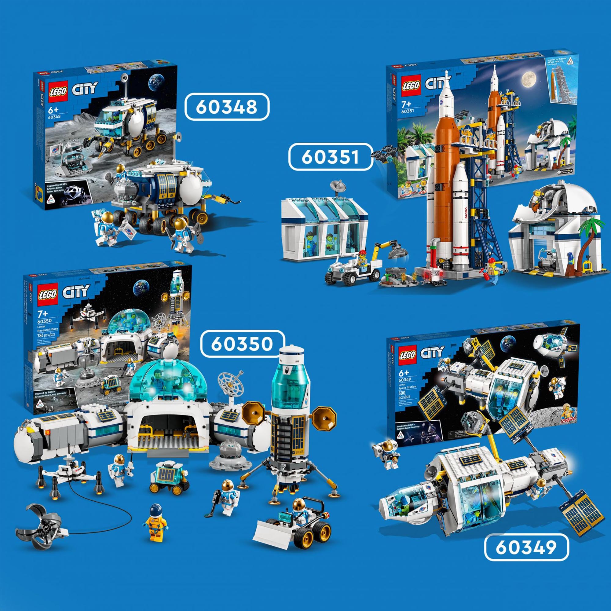 LEGO 60348 City Rover Lunare, Modello di Veicolo Spaziale, Giocattolo per Bambin 60348, , large