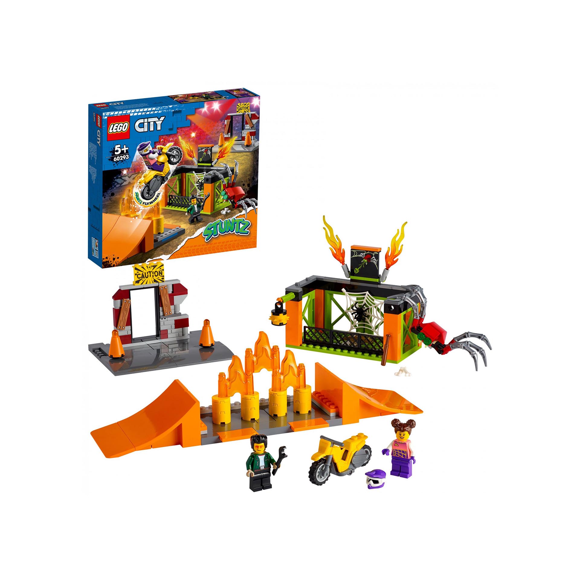 LEGO City Stuntz Stunt Park, Set da Costruzione con Moto Giocattolo con Meccanis 60293, , large