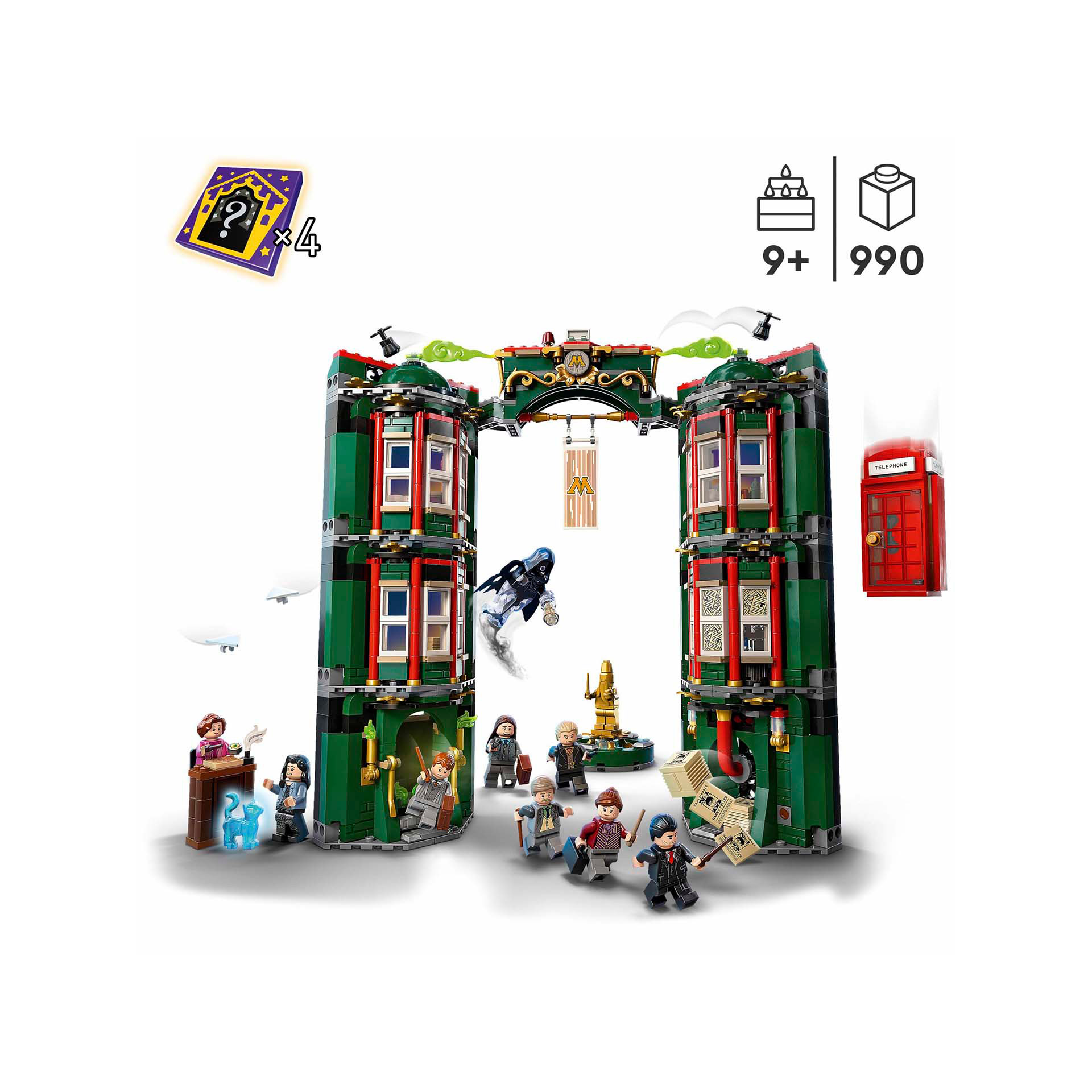 LEGO Harry Potter Ministero della Magia, Modellino da Costruire Modulare, 12 Min 76403, , large