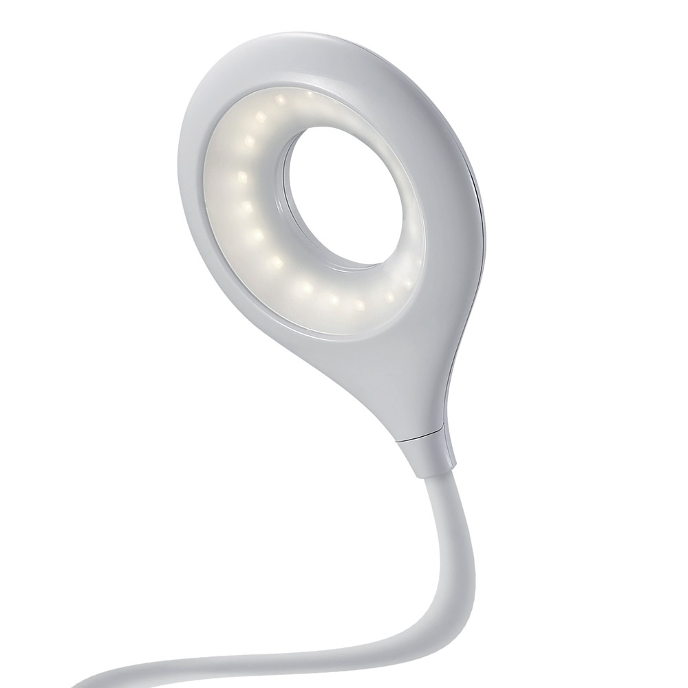 Lampada 20 Led Con Lente Di Ingrandimento E Clip, , large