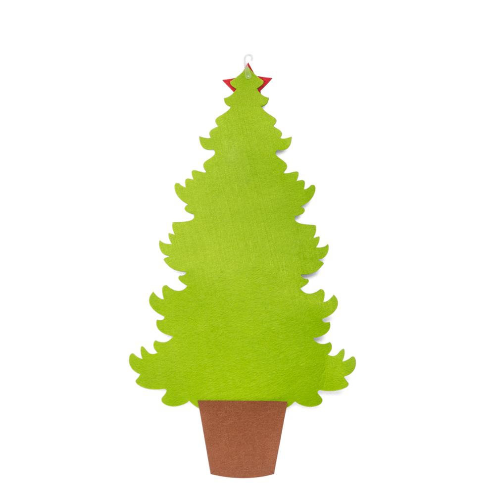 Albero di Natale in feltro da appendere 73 cm, , large