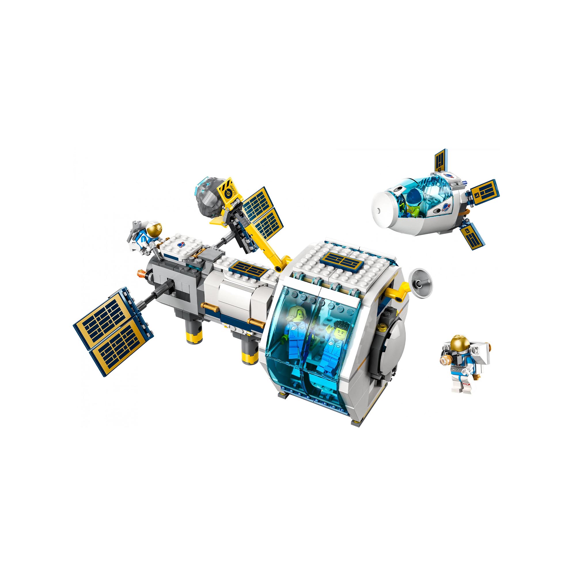 LEGO 60349 City Stazione Spaziale Lunare, Giocattoli Ispirati alla NASA, 5 Minif 60349, , large