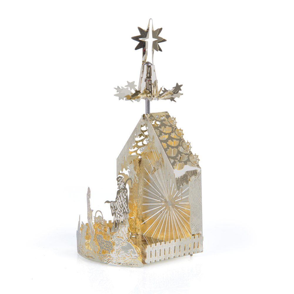 Presepe con stella roteante, , large