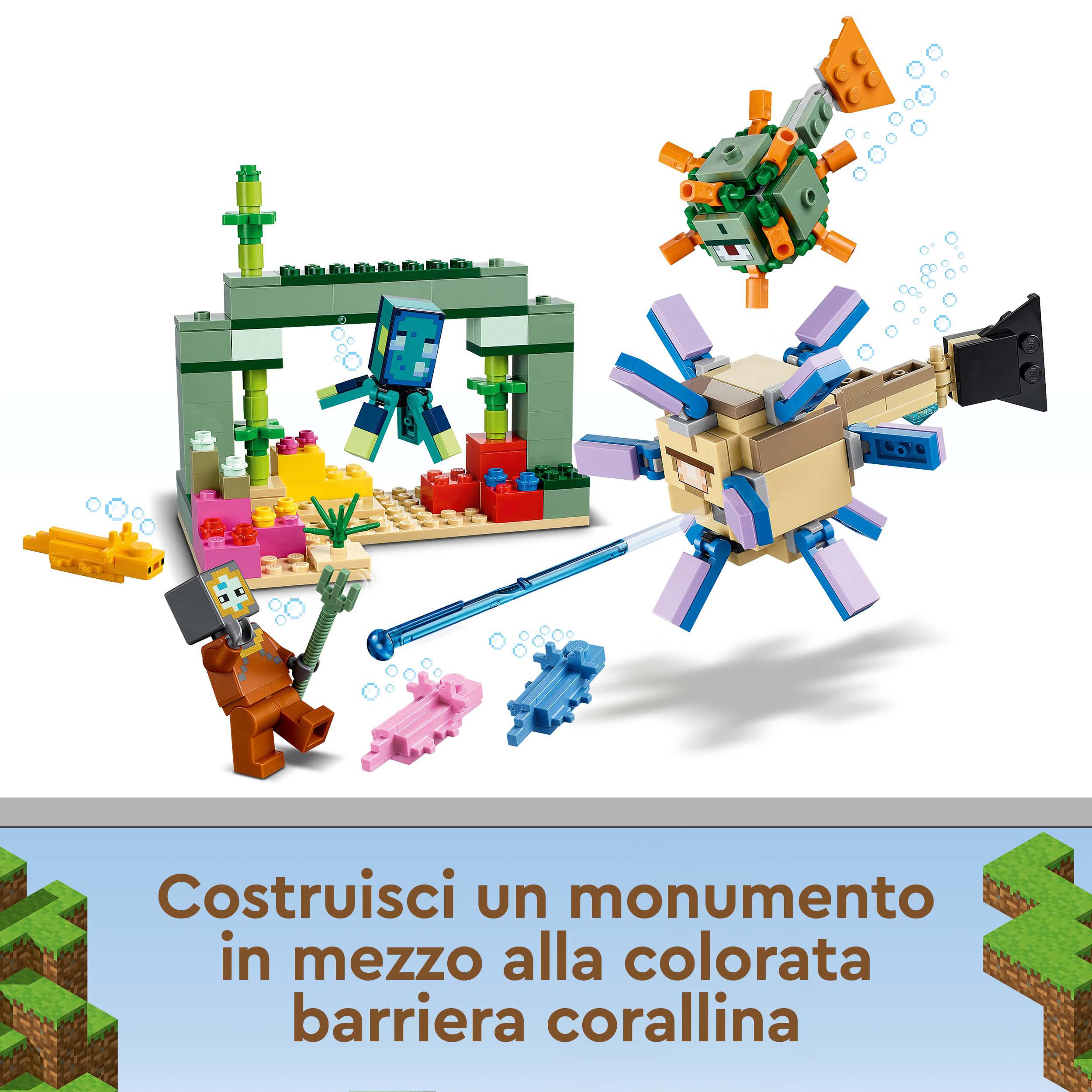 LEGO Minecraft La Battaglia del Guardiano, Avventura Subacquea, Set da Costruzio 21180, , large