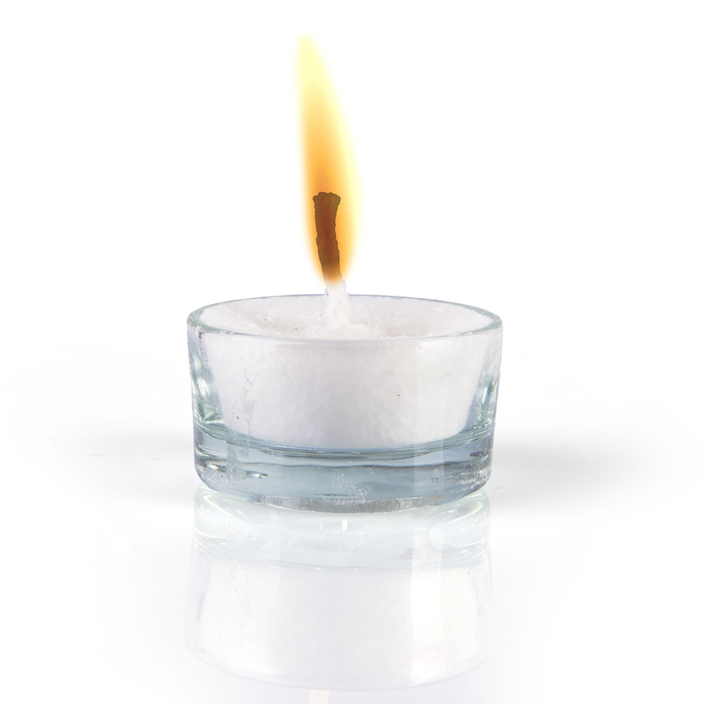 Set 6 tealight con fiamma colorata, , large