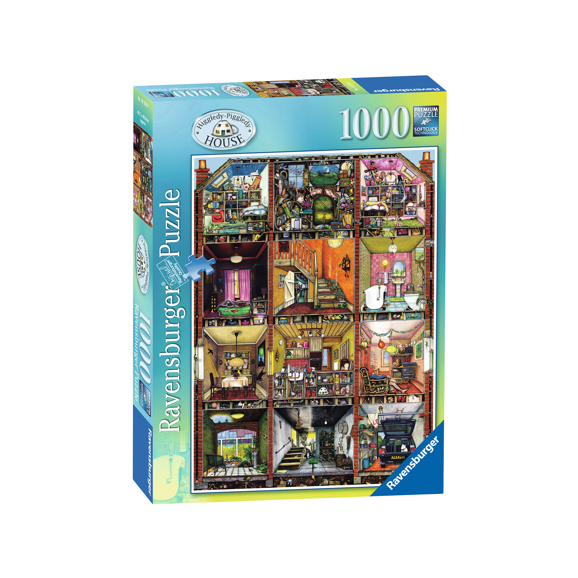 Ravensburger Puzzle 1000 Pezzi 19293 - La Casa Bizzarra, , large
