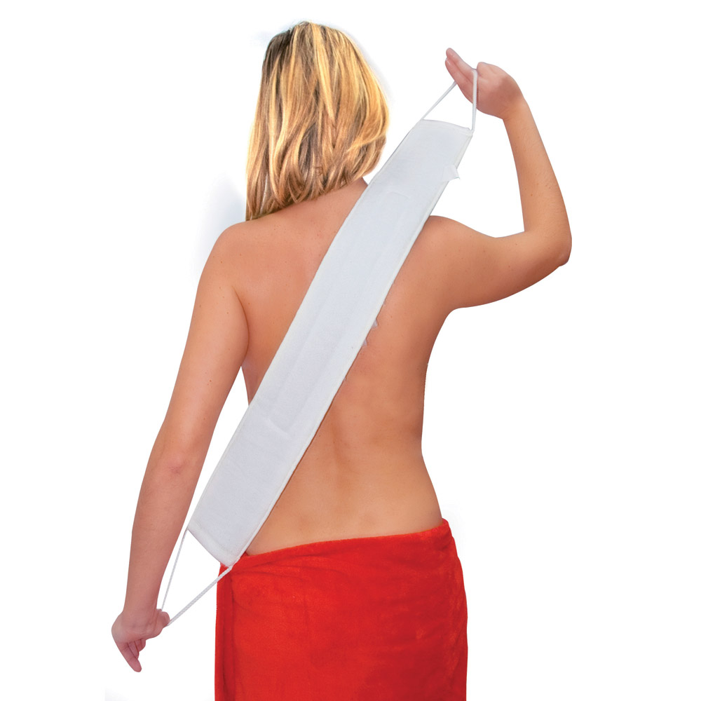 Fascia da doccia con spugna incorporata, , large