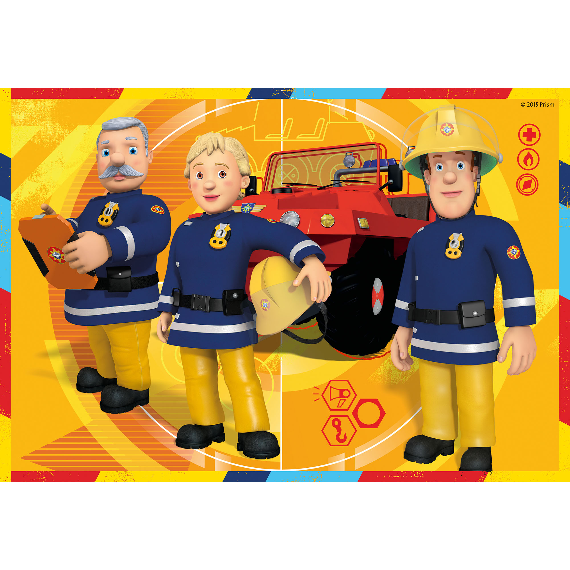 Ravensburger Puzzle 2x12 pezzi 07584 - Sam il pompiere, , large