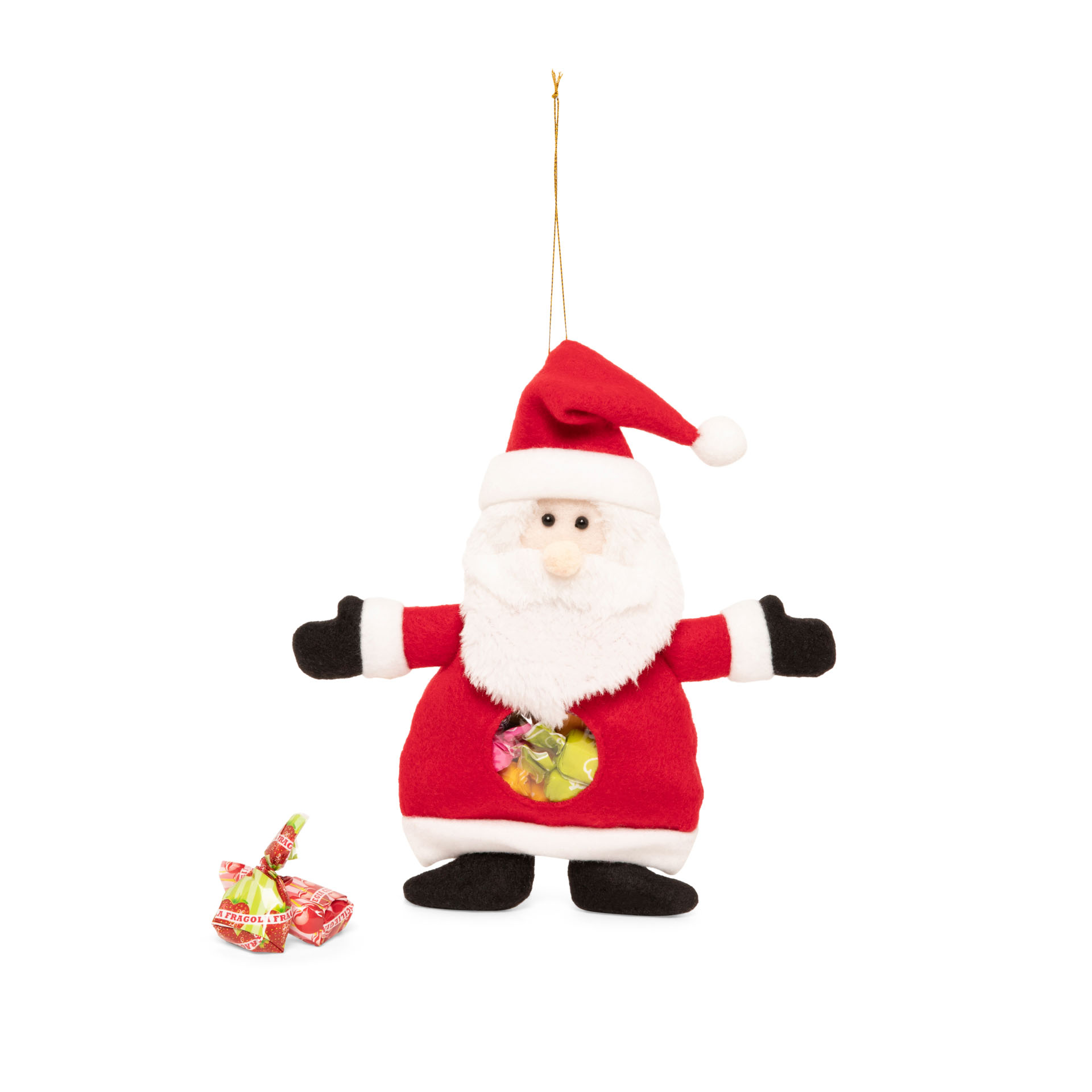 Sacca per dolcetti Babbo Natale, , large
