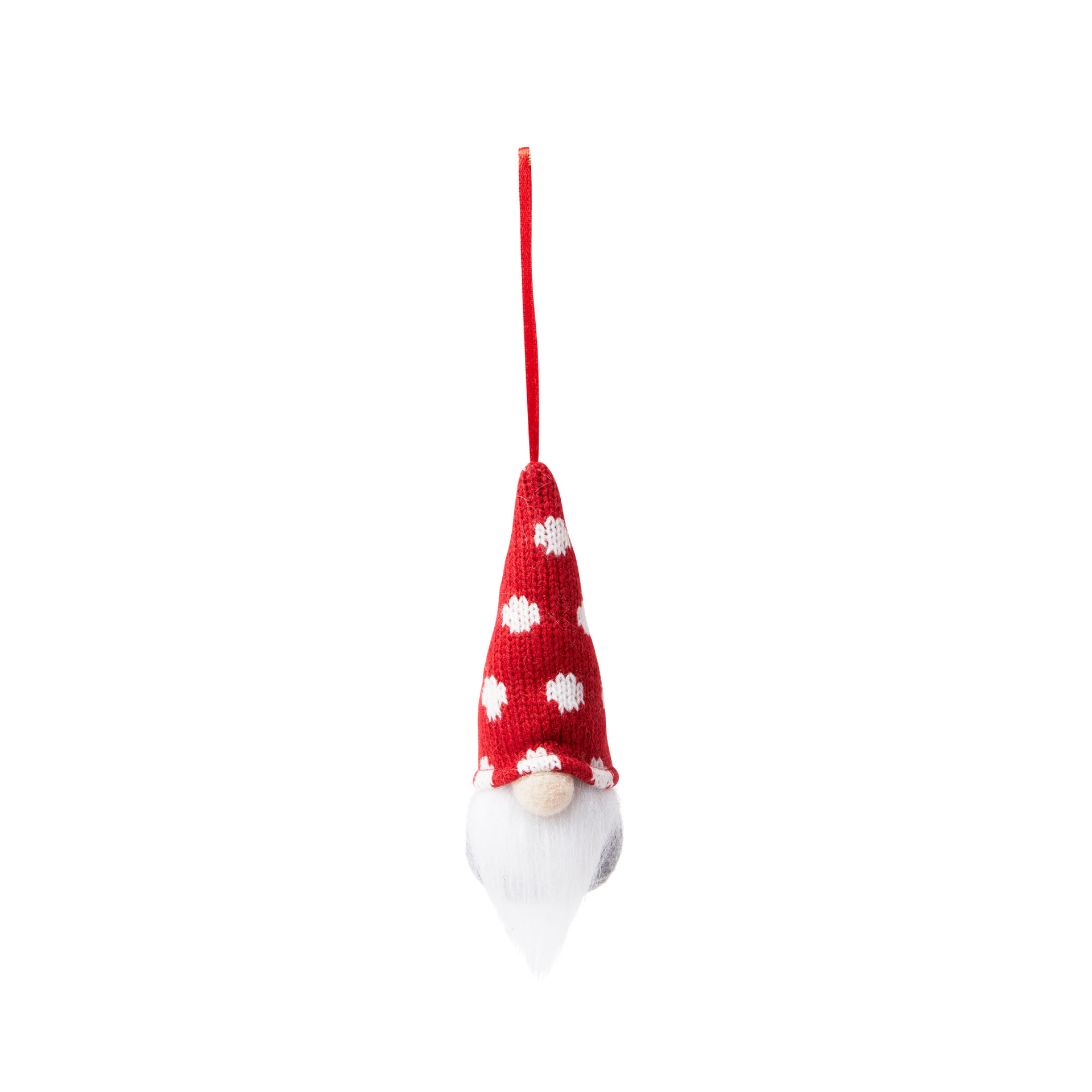 Decorazione da appendere a forma di gnomo - Pois, , large