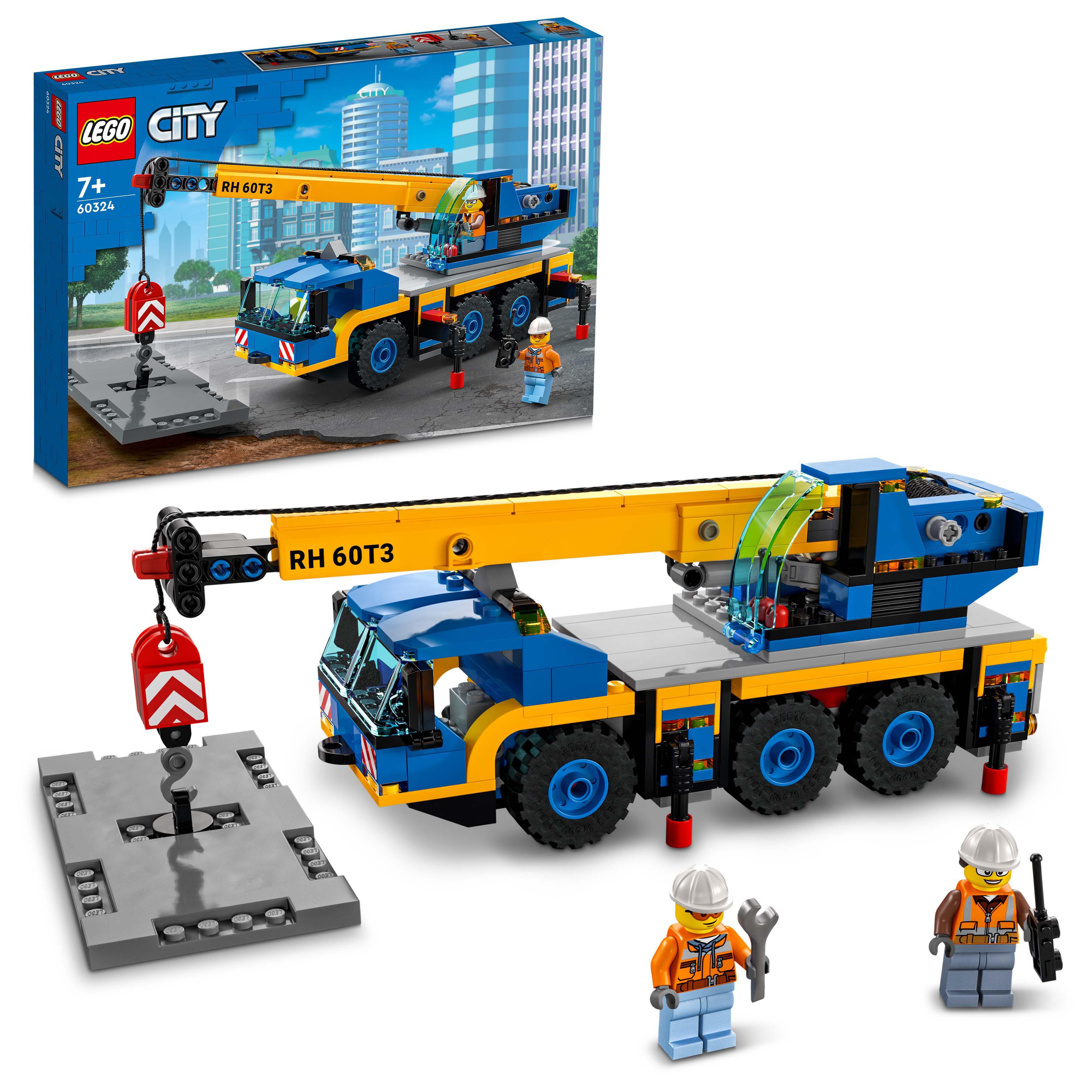 LEGO City Great Vehicles Gru Mobile, Veicoli da Cantiere, Camion Giocattolo, Gio 60324, , large