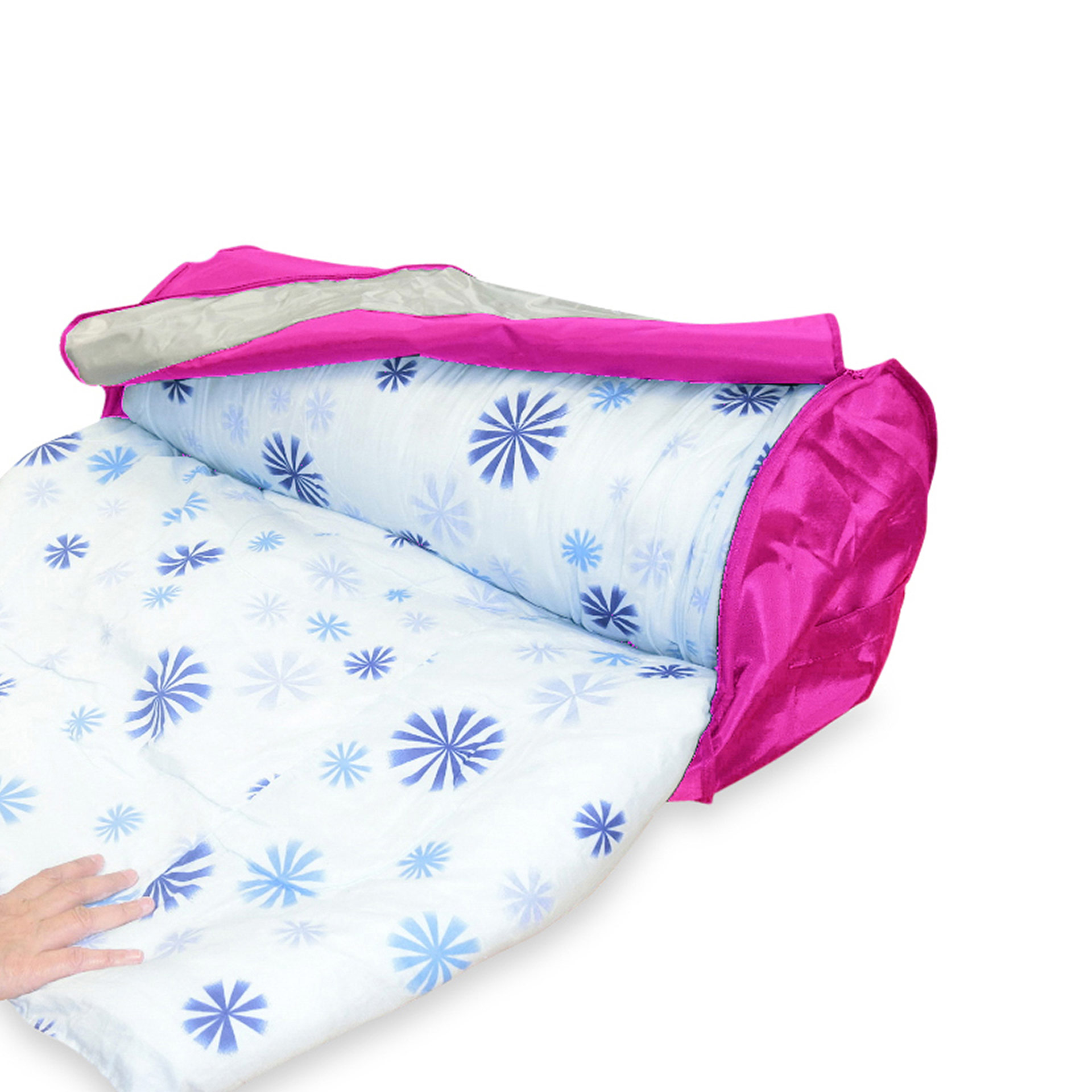 FBGood Set di 4 Supporti per Piumini Niente più ritardi o ricordini nelle Coperte Violet per Fissare la Biancheria da Letto Sacchi e graffette Imbottite 