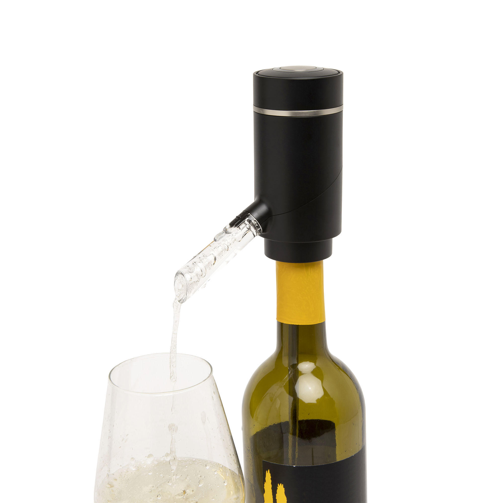 White Yollex elettrico aeratore per vino vino Oxidizer dispenser batteria e automatico vino aeratore versatore bottiglia di sfiato di forza magnetica Air decanter diffusore 
